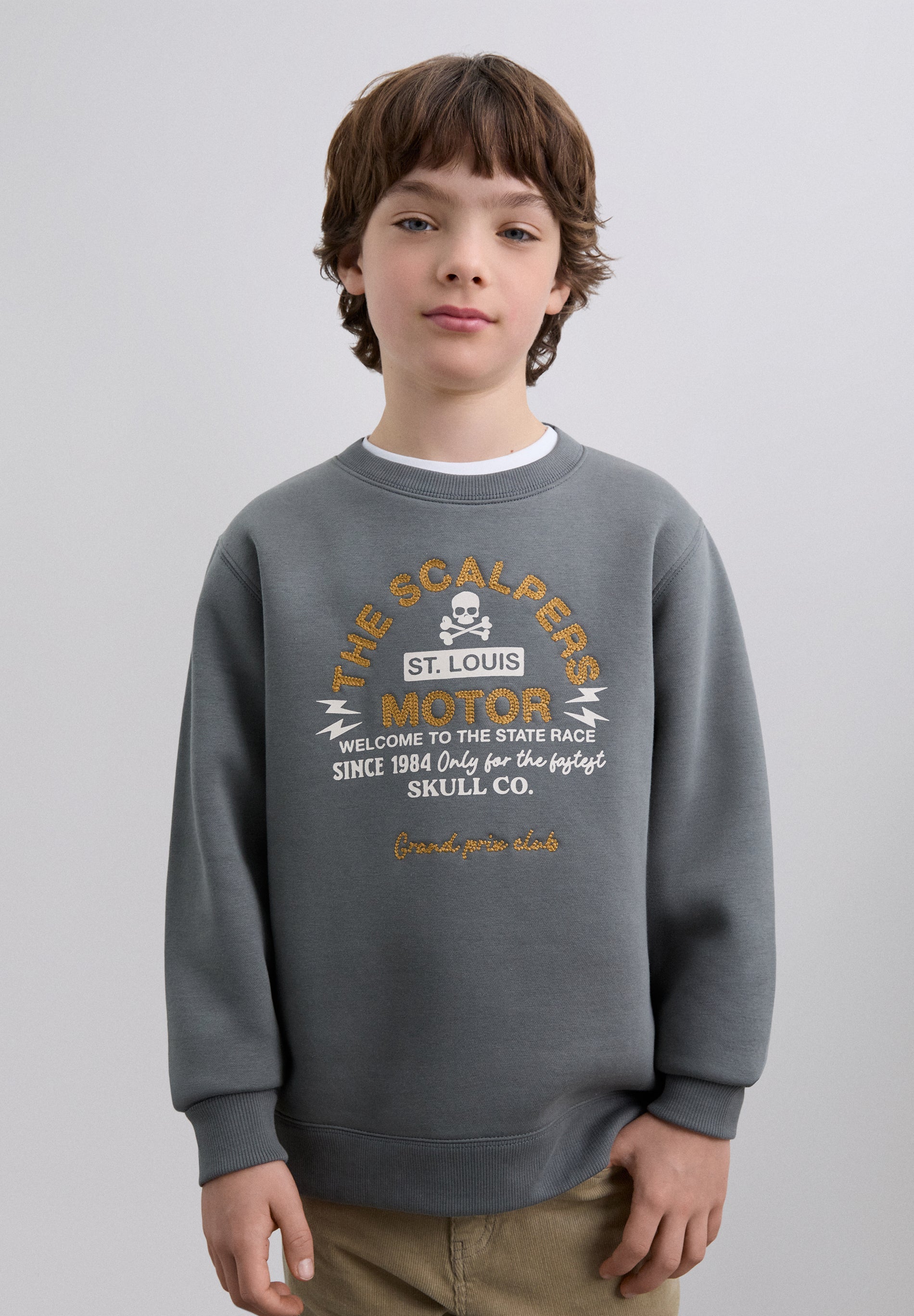 SWEATSHIRT WITH LOGO PRINT