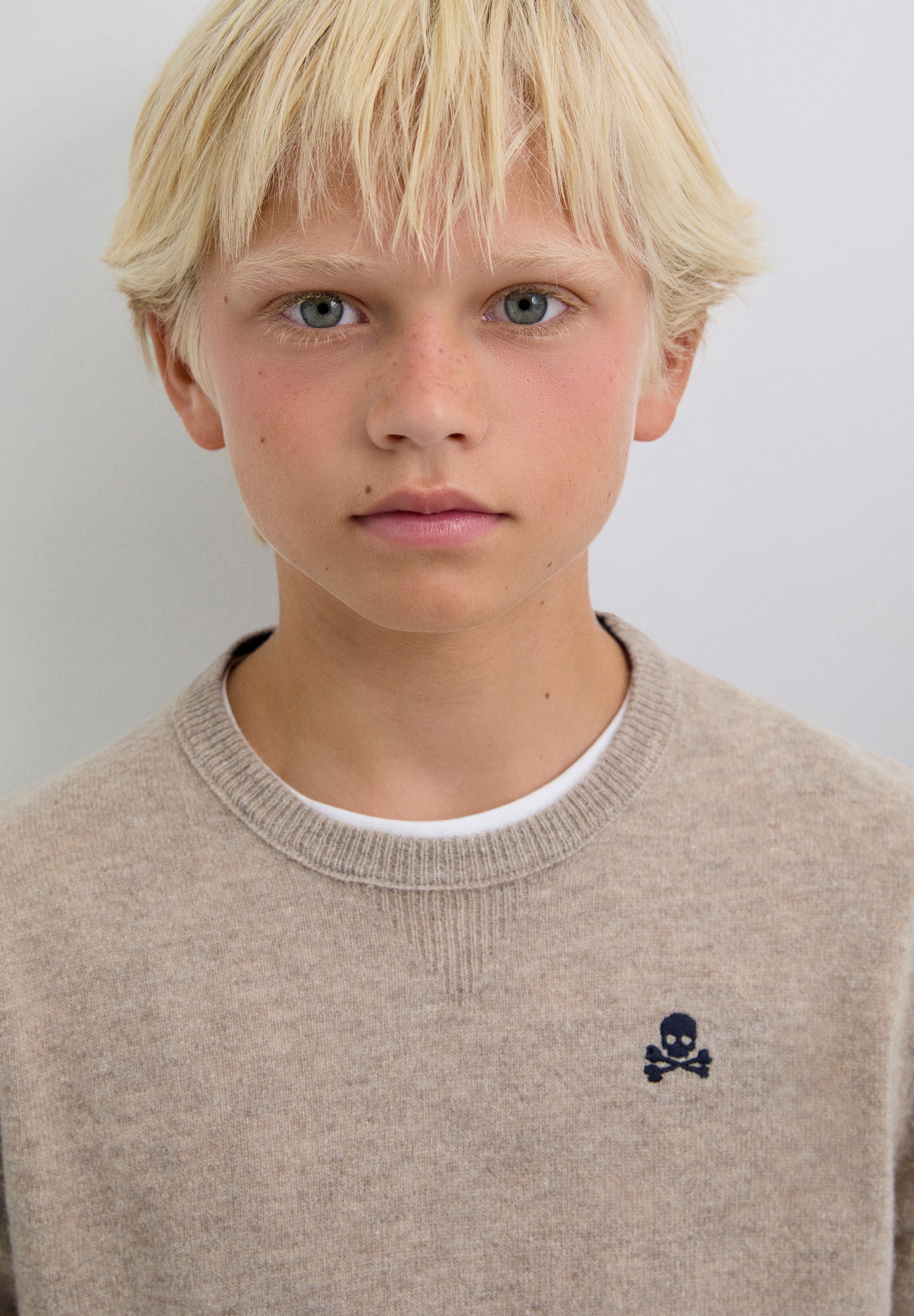 WOOL SWEATER WITH SKULL