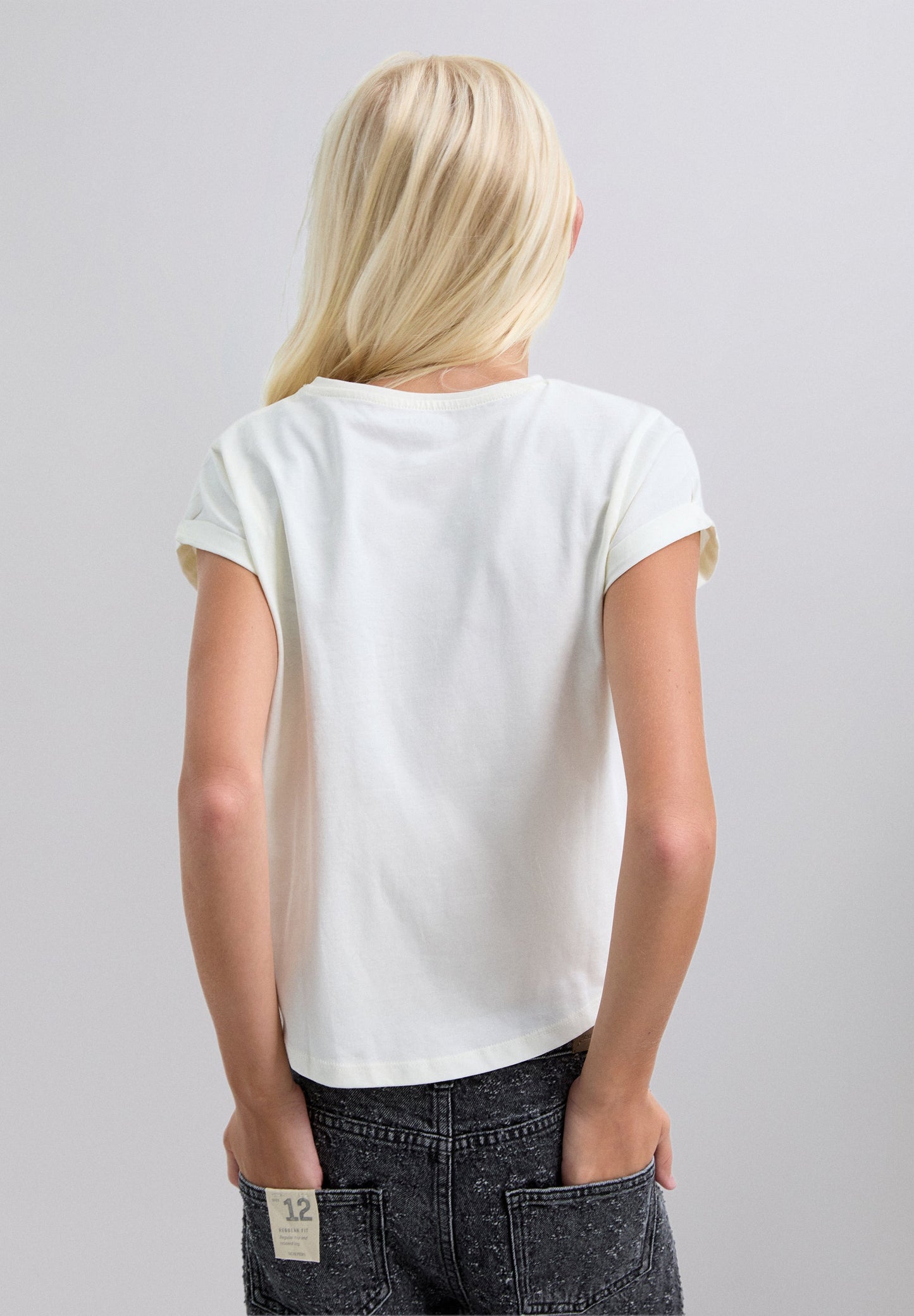 PRINTED RHINESTONE T-SHIRT