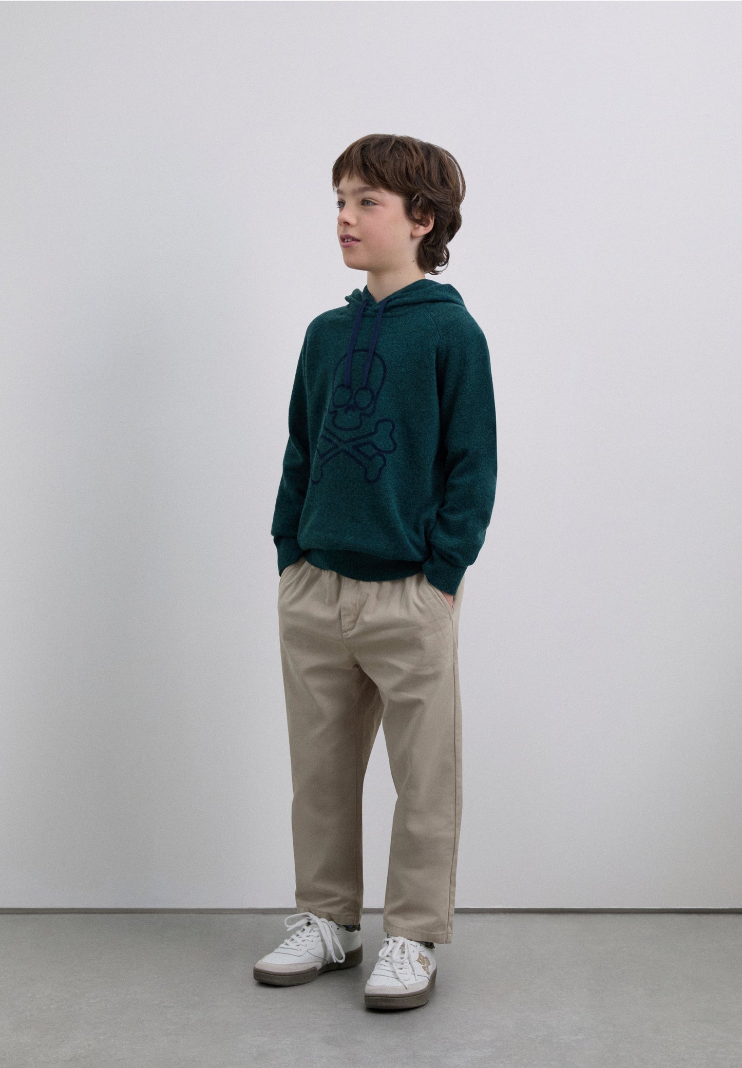 HOODED SKULL SWEATER