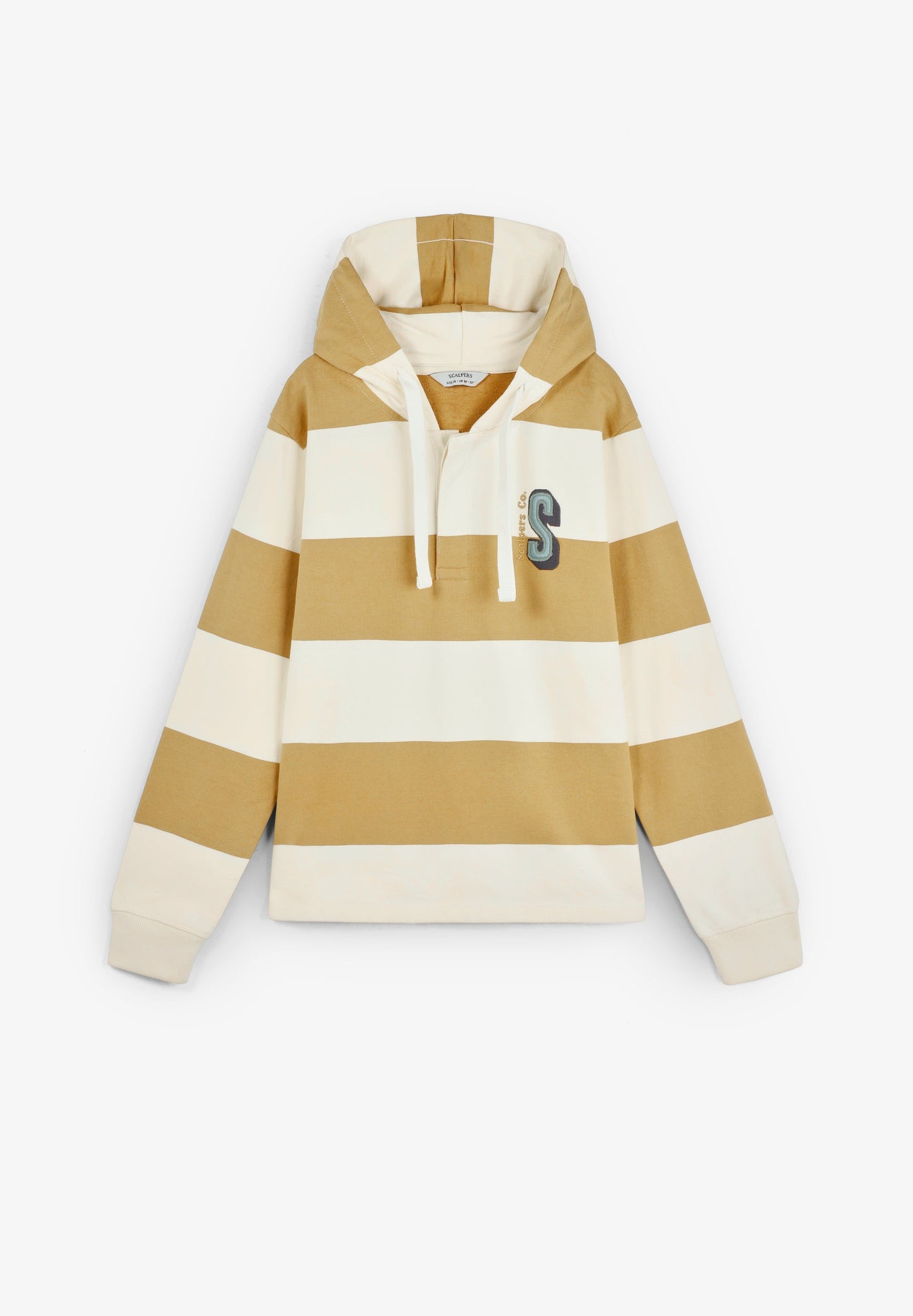 STRIPED HOODIE WITH SKULL