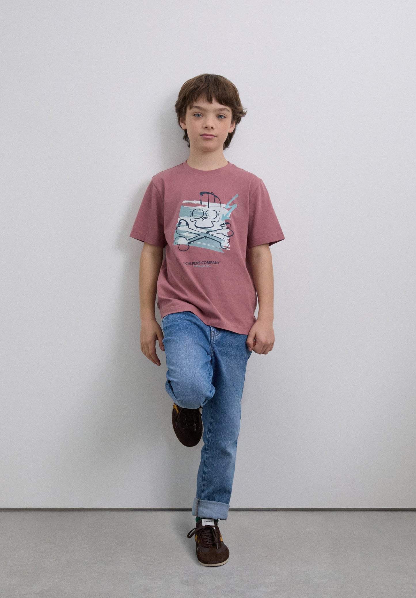 T-SHIRT WITH SKULL PRINT