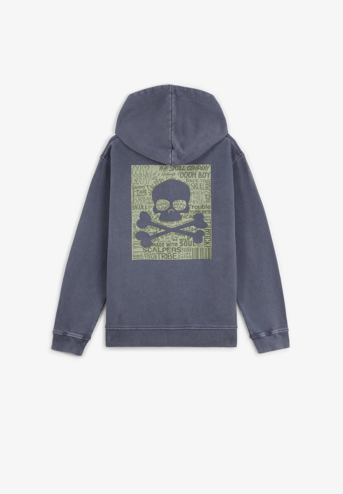SKULL PRINT HOODIE