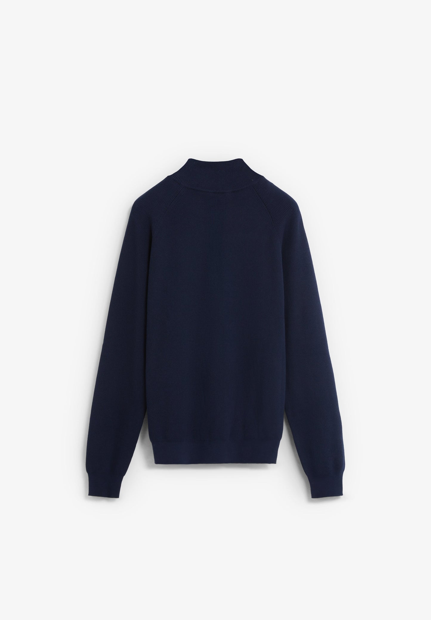 TRICOT TRUI MET OPSTAANDE KRAAG EN RITSSLUITING