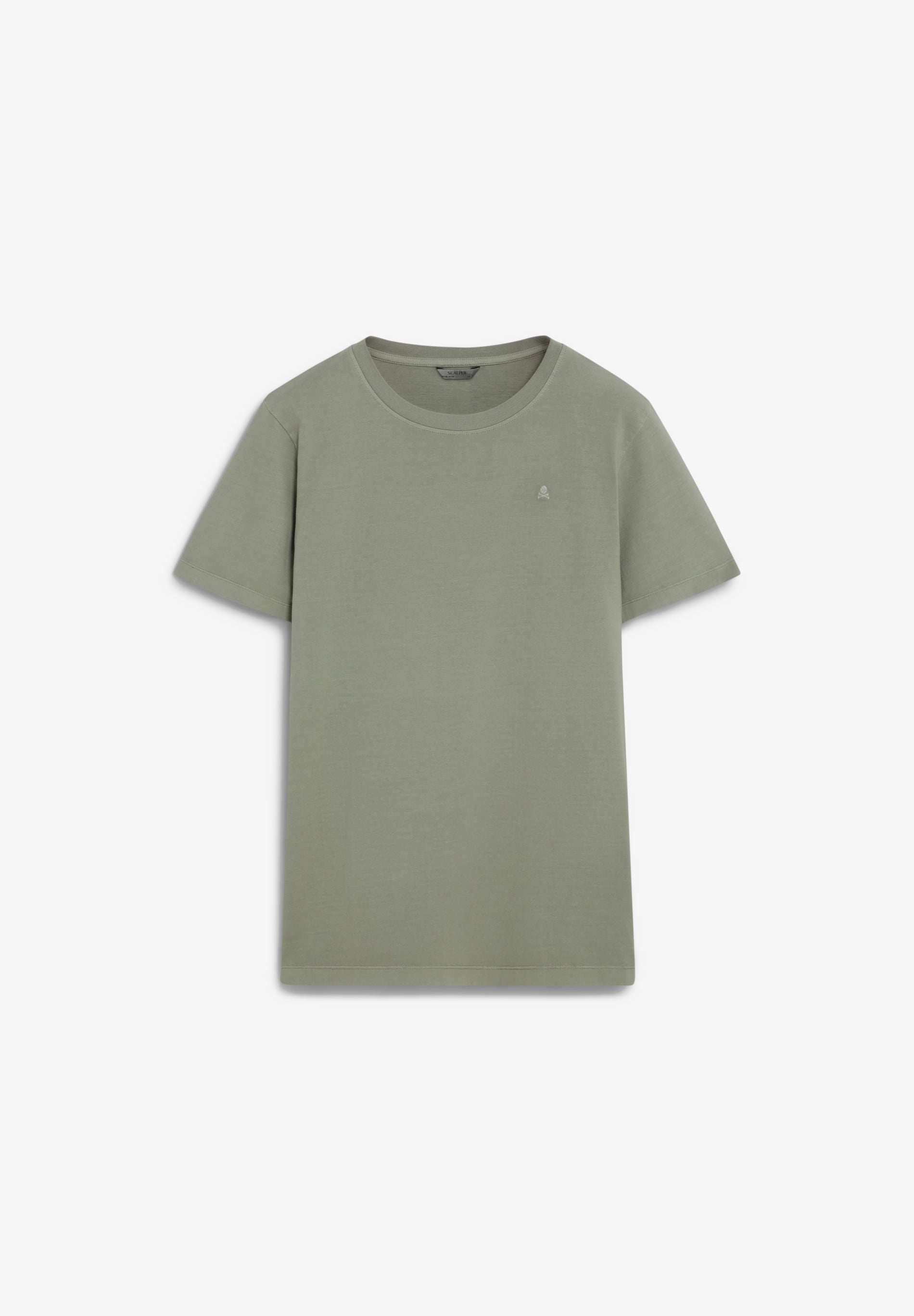 EMBROIDERED WASHED EFFECT T-SHIRT