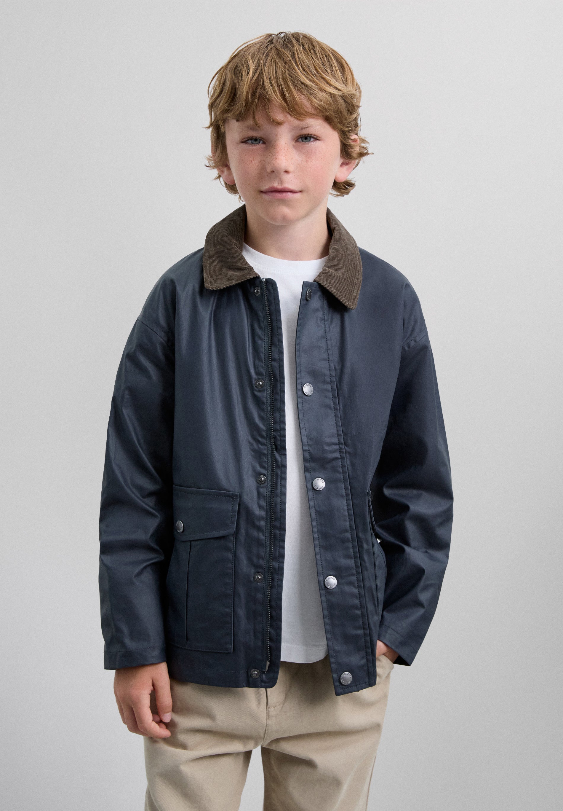 JACKET WITH SHIRT COLLAR