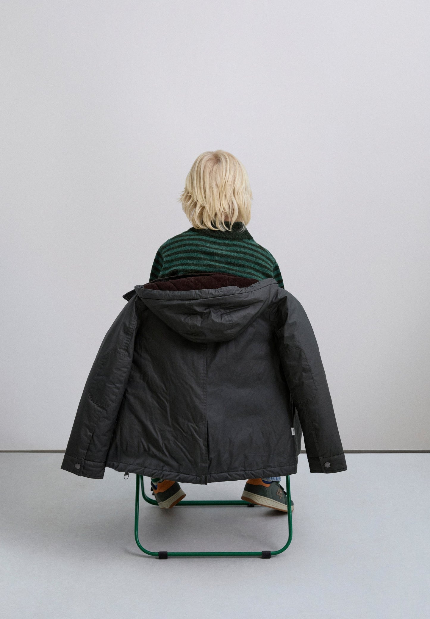 WAXED PARKA WITH CORDUROY LINING