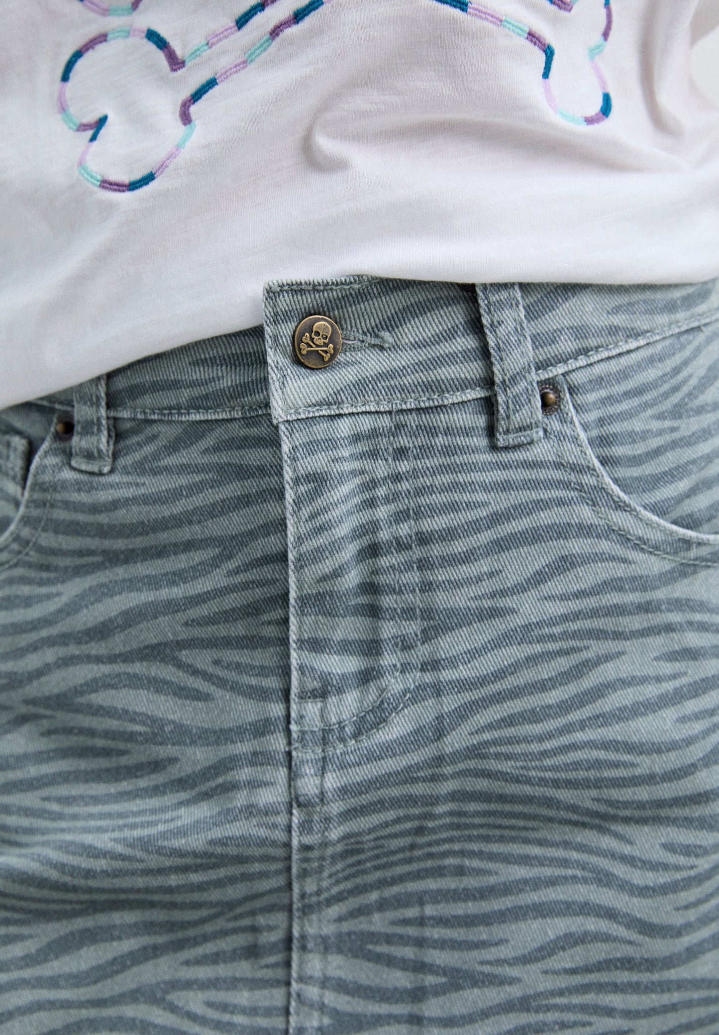 ZEBRA PRINT MINI SKIRT