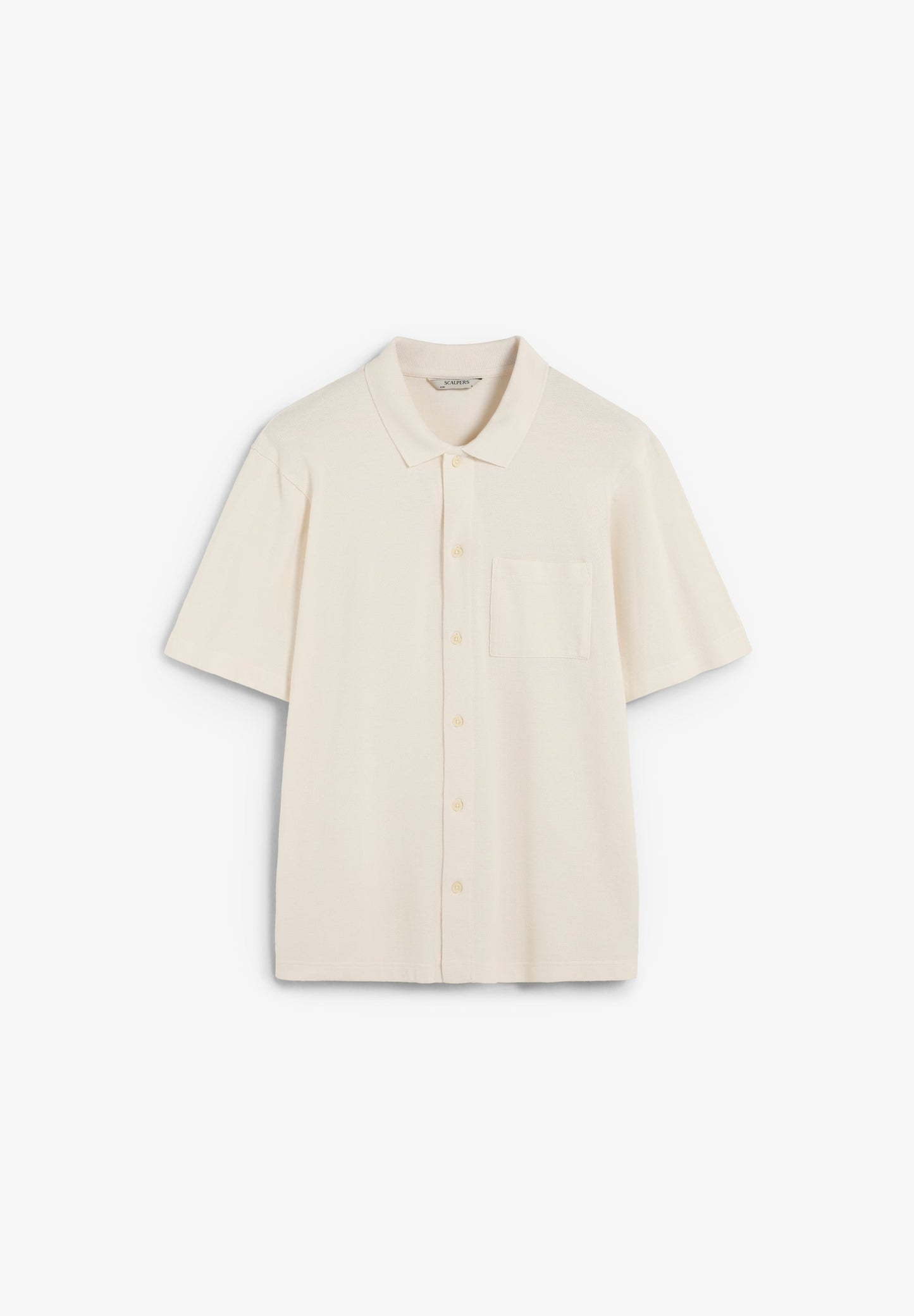 RELAXED PIQUÉ POLO CARDIGAN