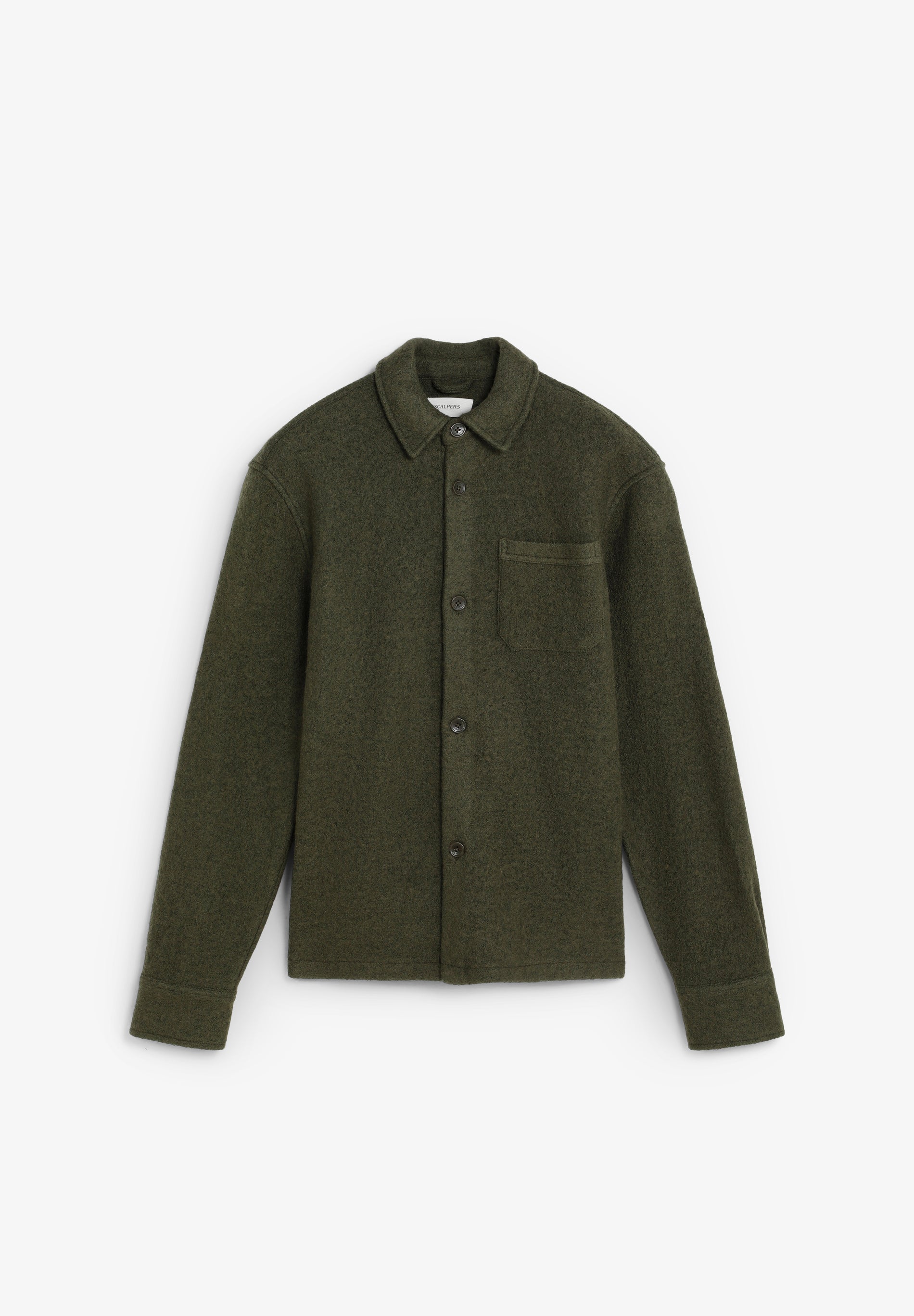 WOOL OVERSHIRT WITH POCKETS