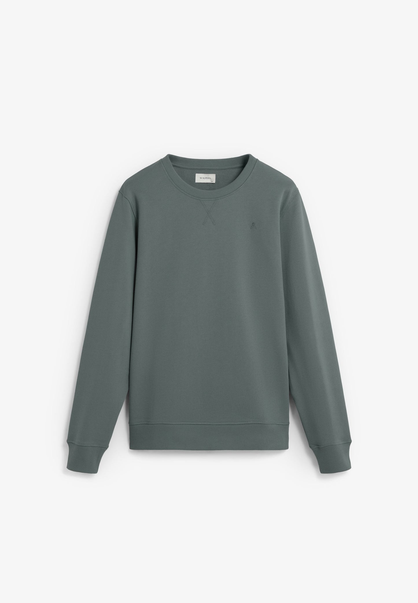 COTTON SWEATSHIRT WITH CONTRAST EMBROIDERY