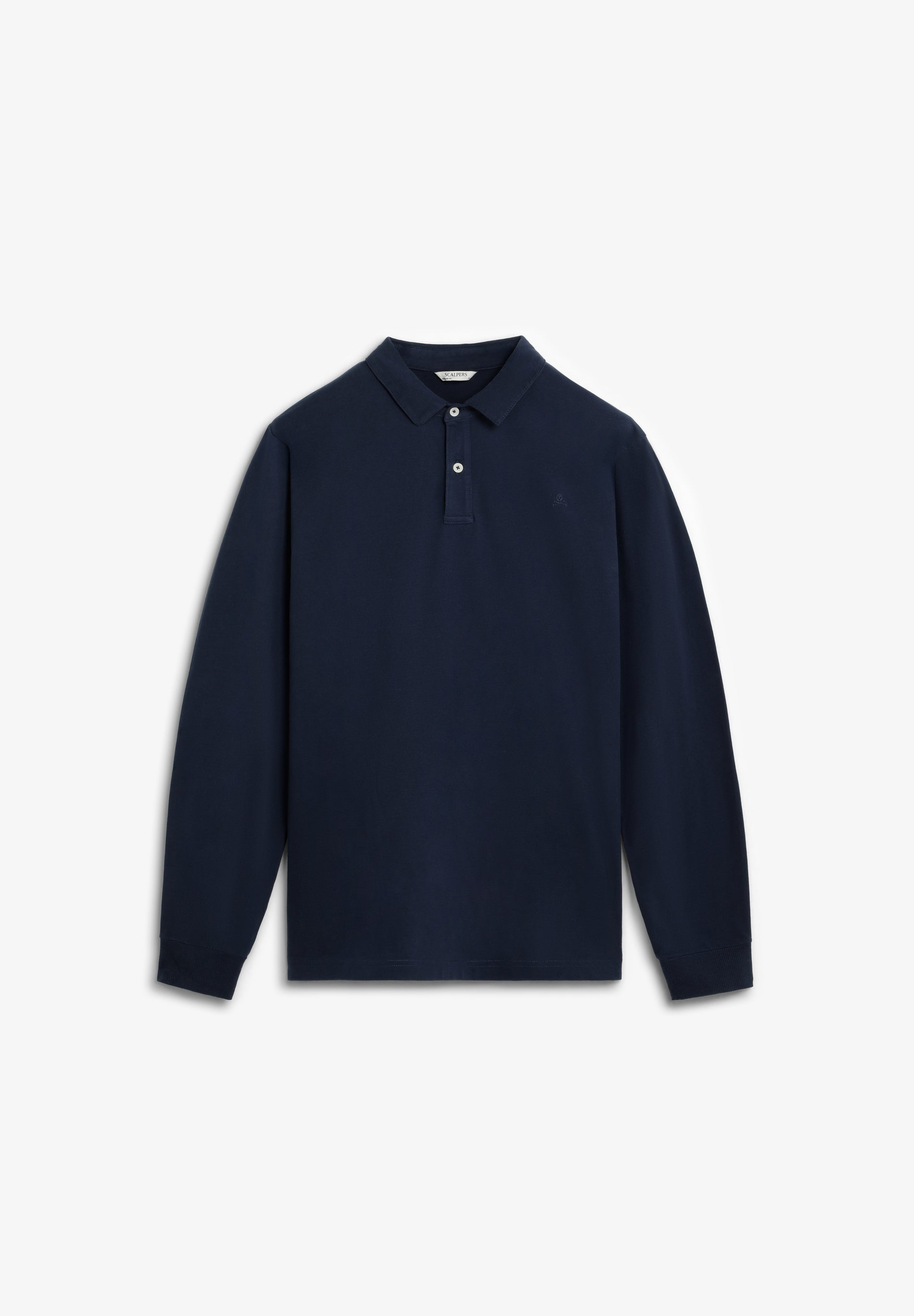 LONG SLEEVE COTTON POLO SHIRT