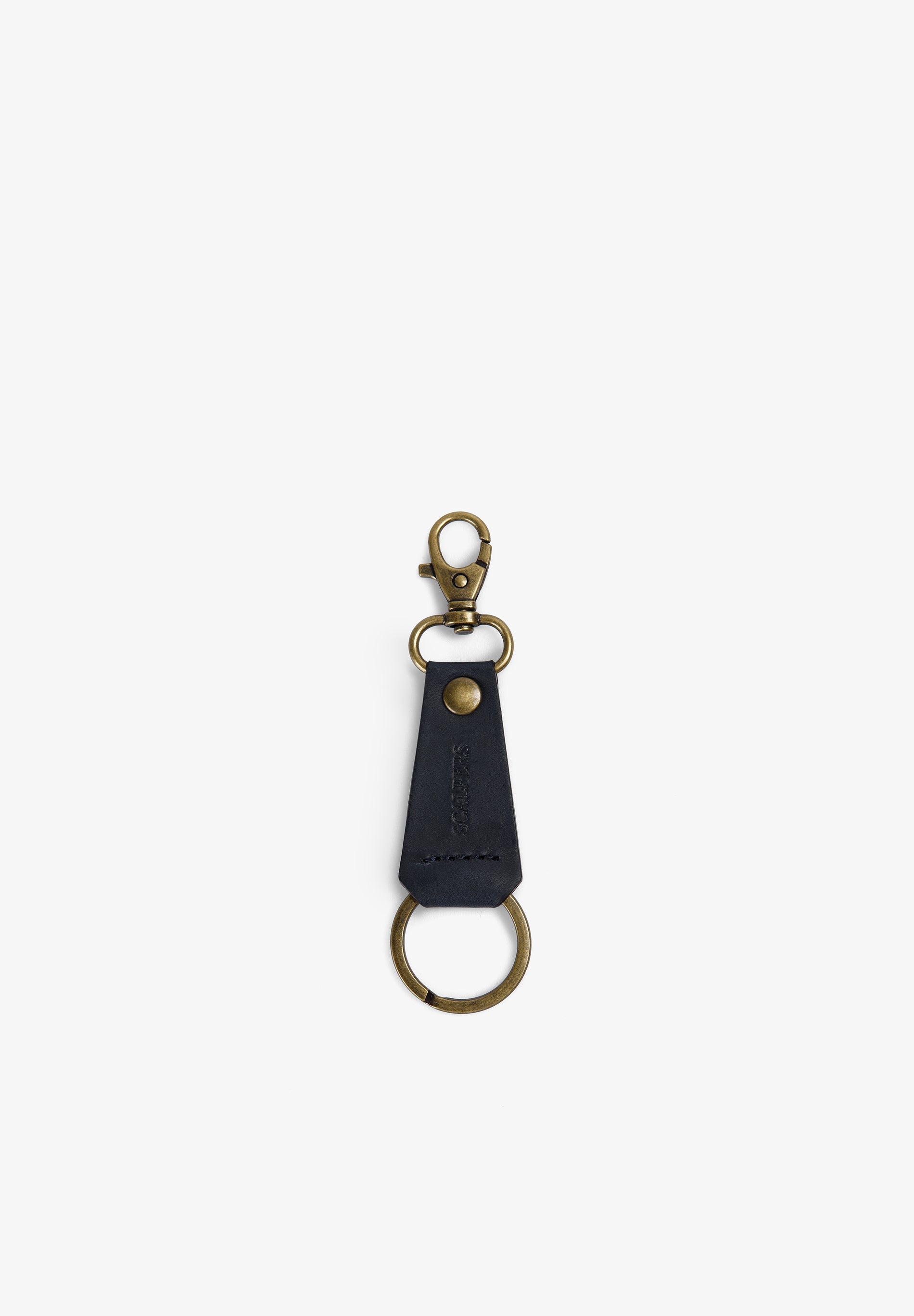 EMBOSSED 100% LEATHER KEYCHAIN