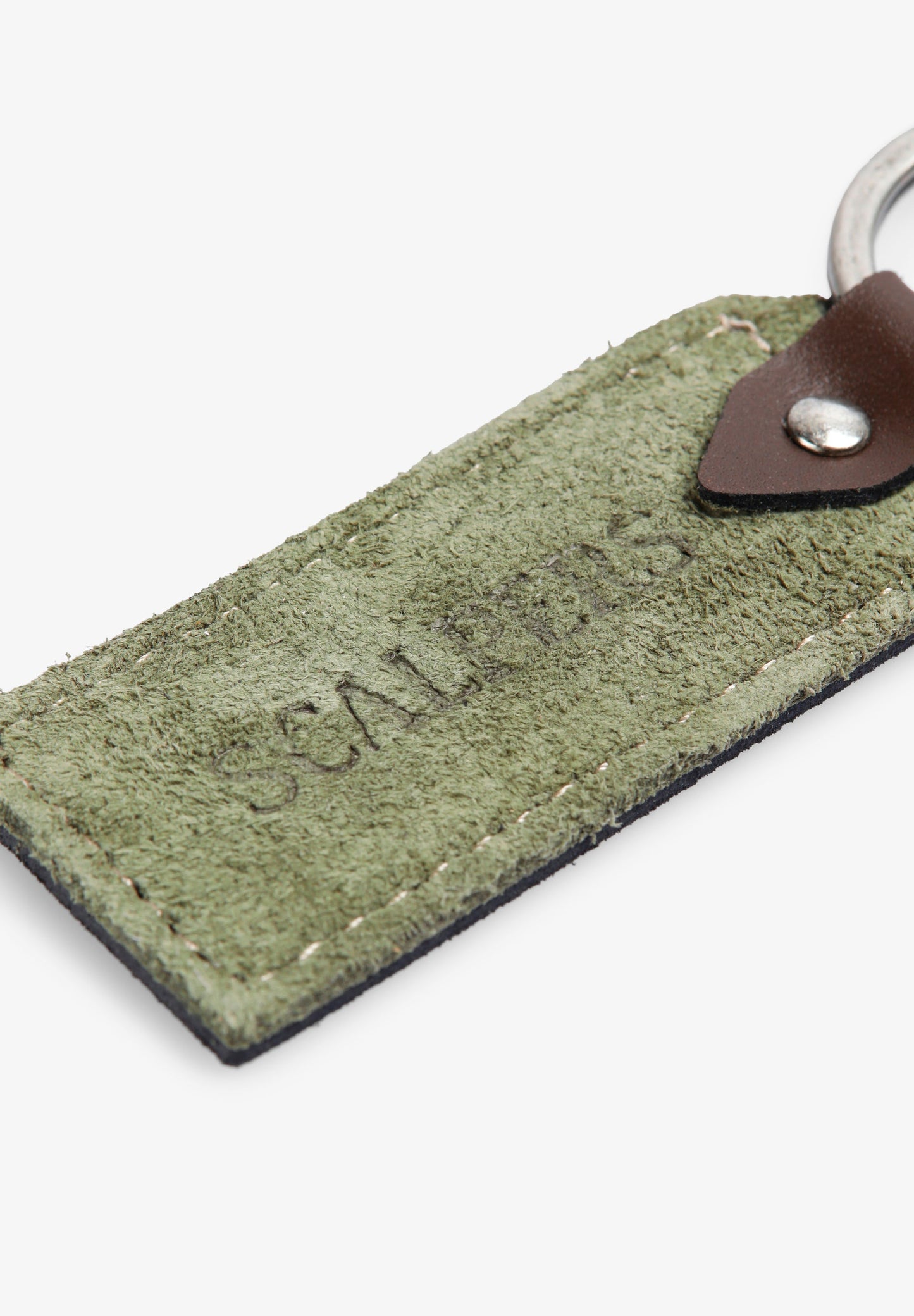 LEATHER KEYCHAIN ENGRAVED WITH LOGO