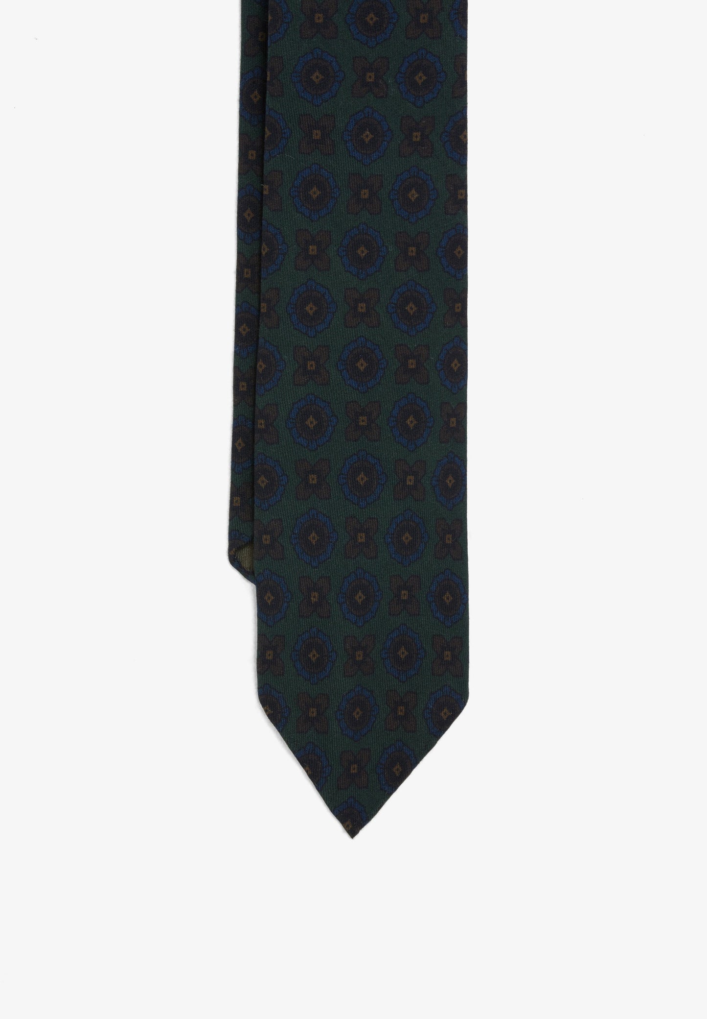 WOOL FLORAL PRINT TIE