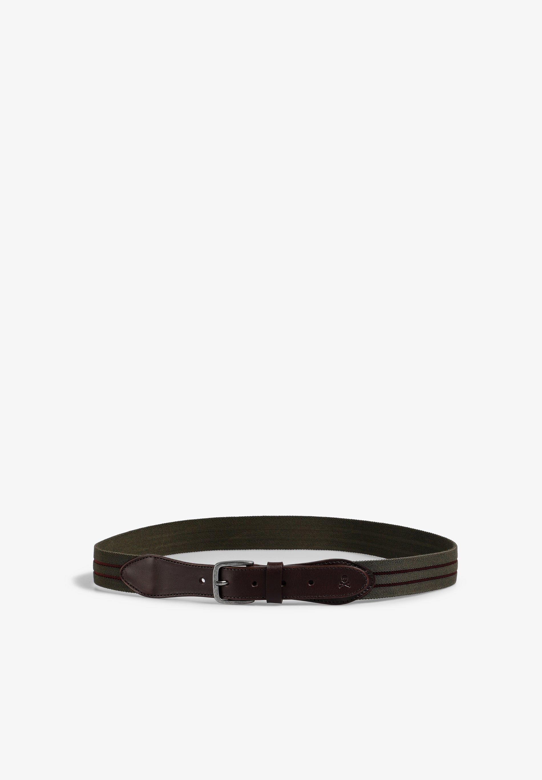 LEATHER BELT WITH SKULL