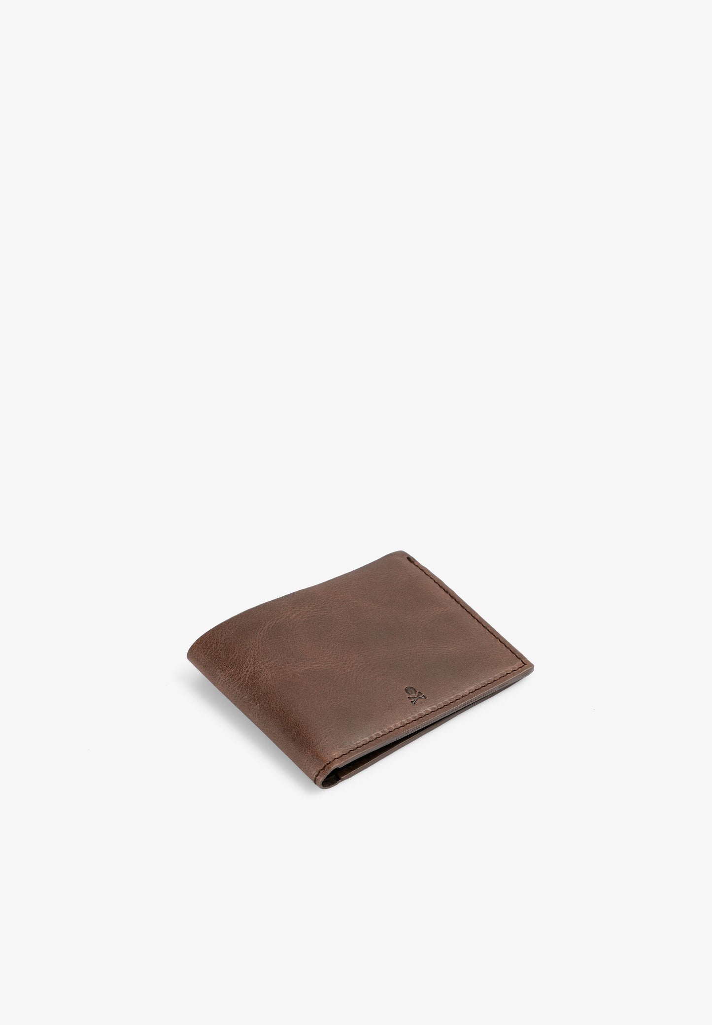 LEATHER WALLET WITH SKULL LOGO