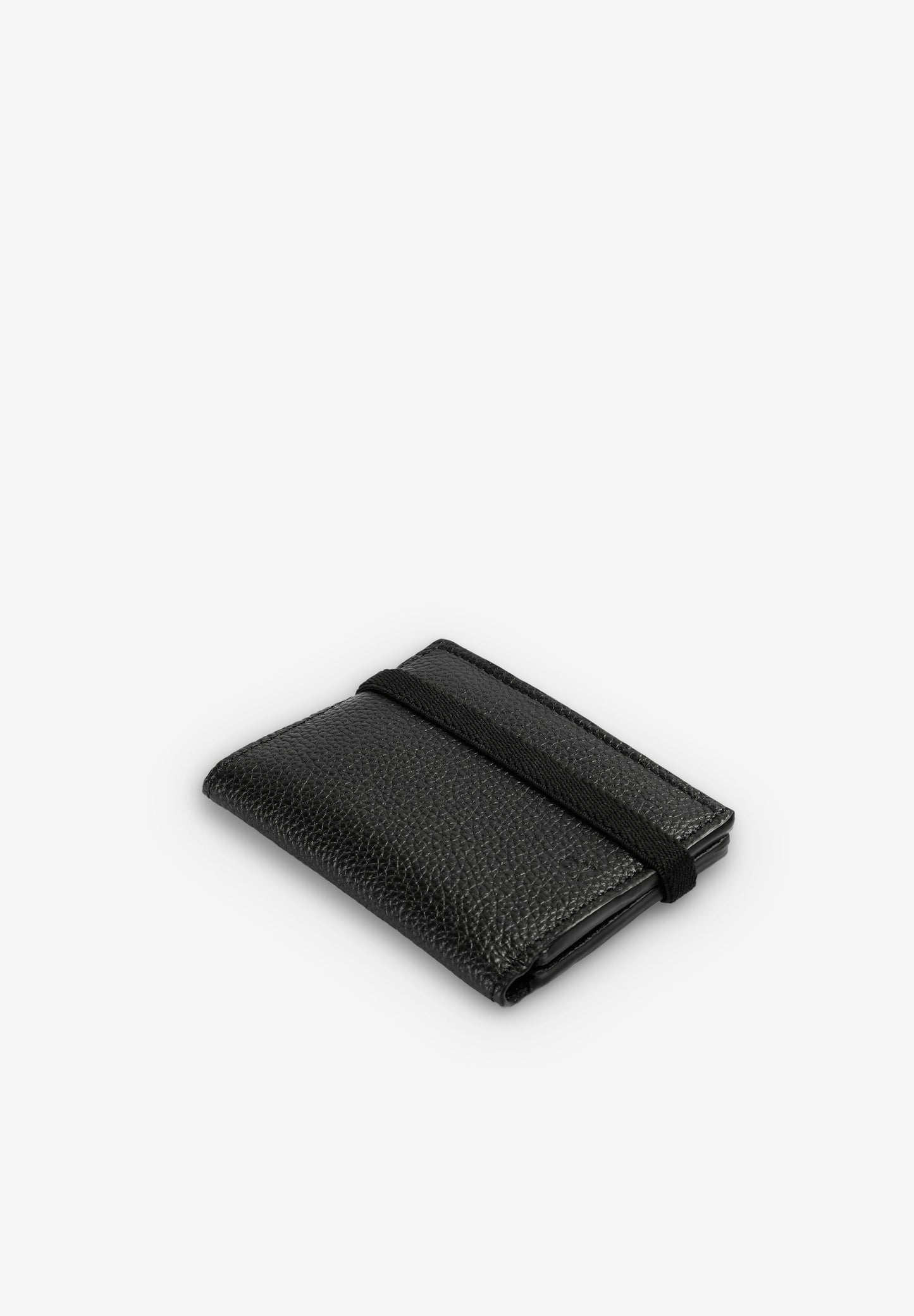 LEATHER WALLET WITH ELASTIC CLOSURE
