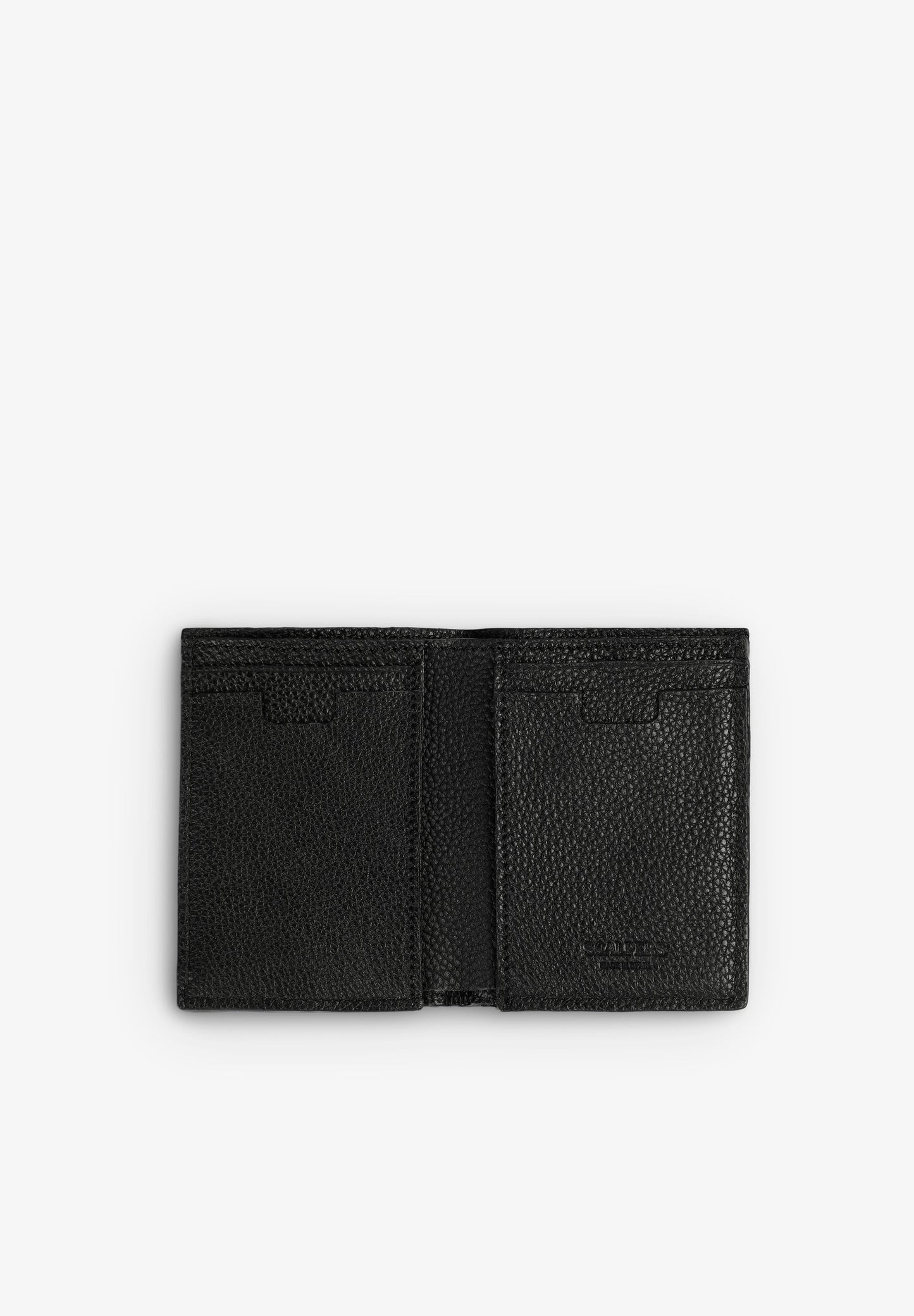 LEATHER WALLET WITH ELASTIC CLOSURE