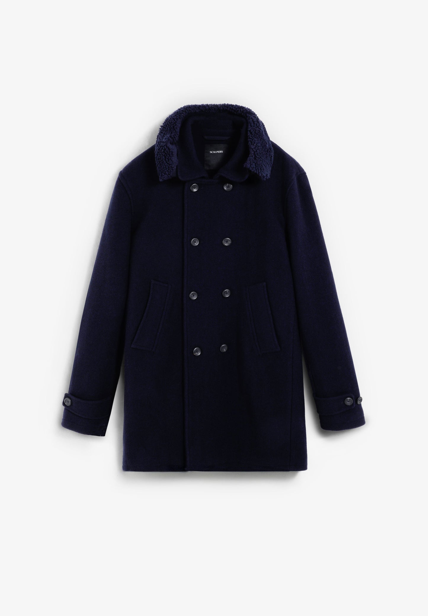 DOUBLE BREASTED WOOL COAT