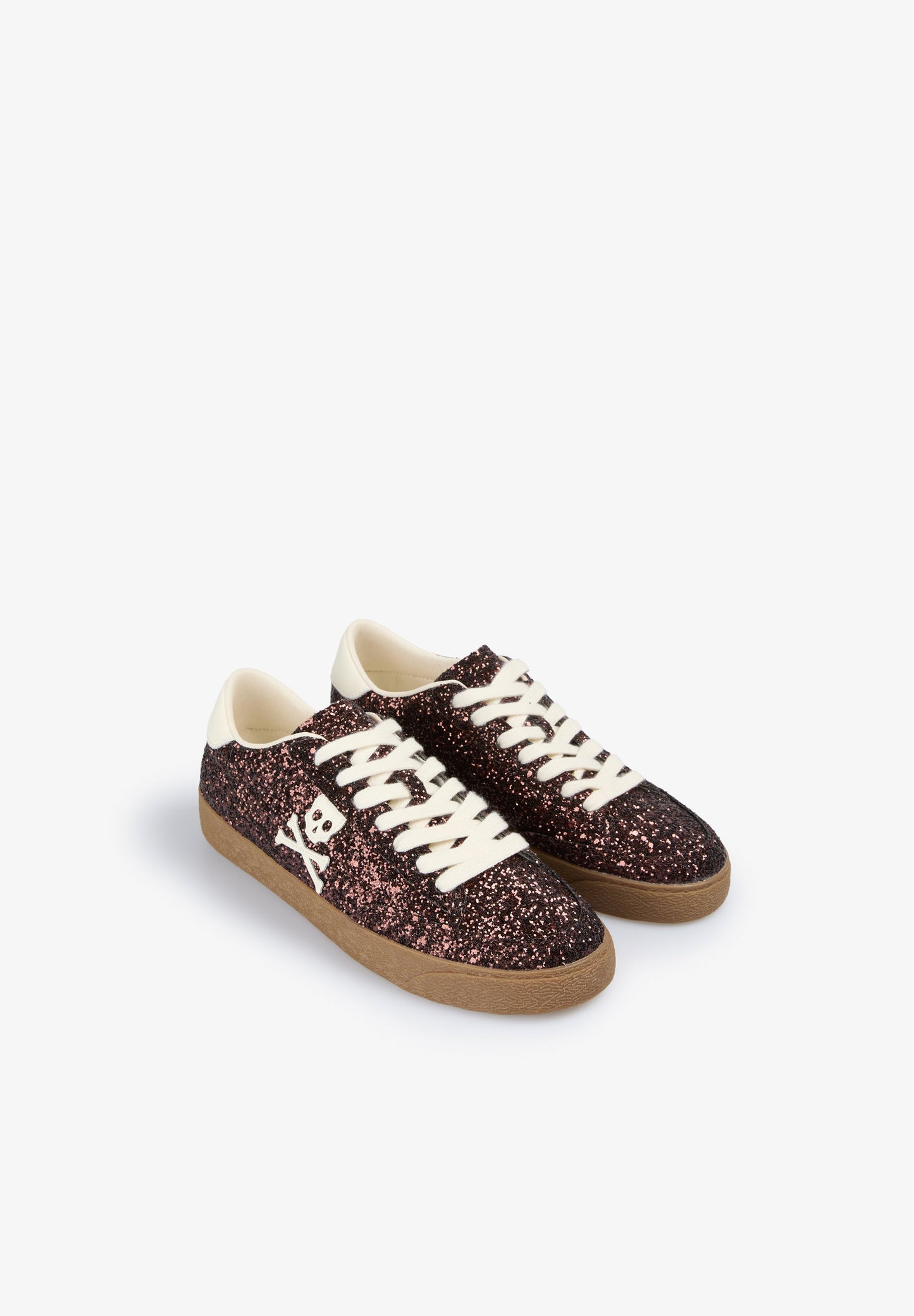 GLITTER SKULL SNEAKERS