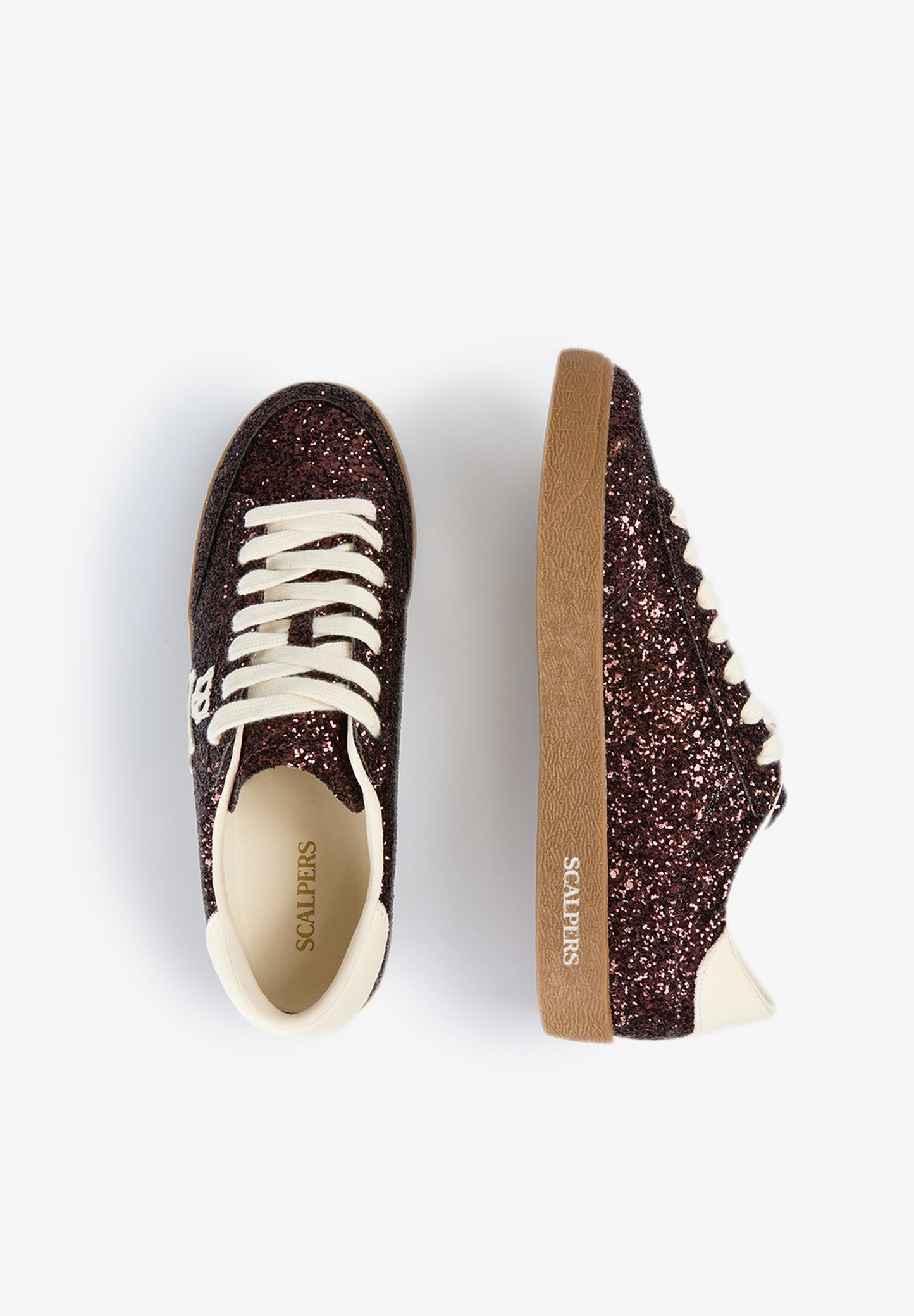 GLITTER SKULL SNEAKERS