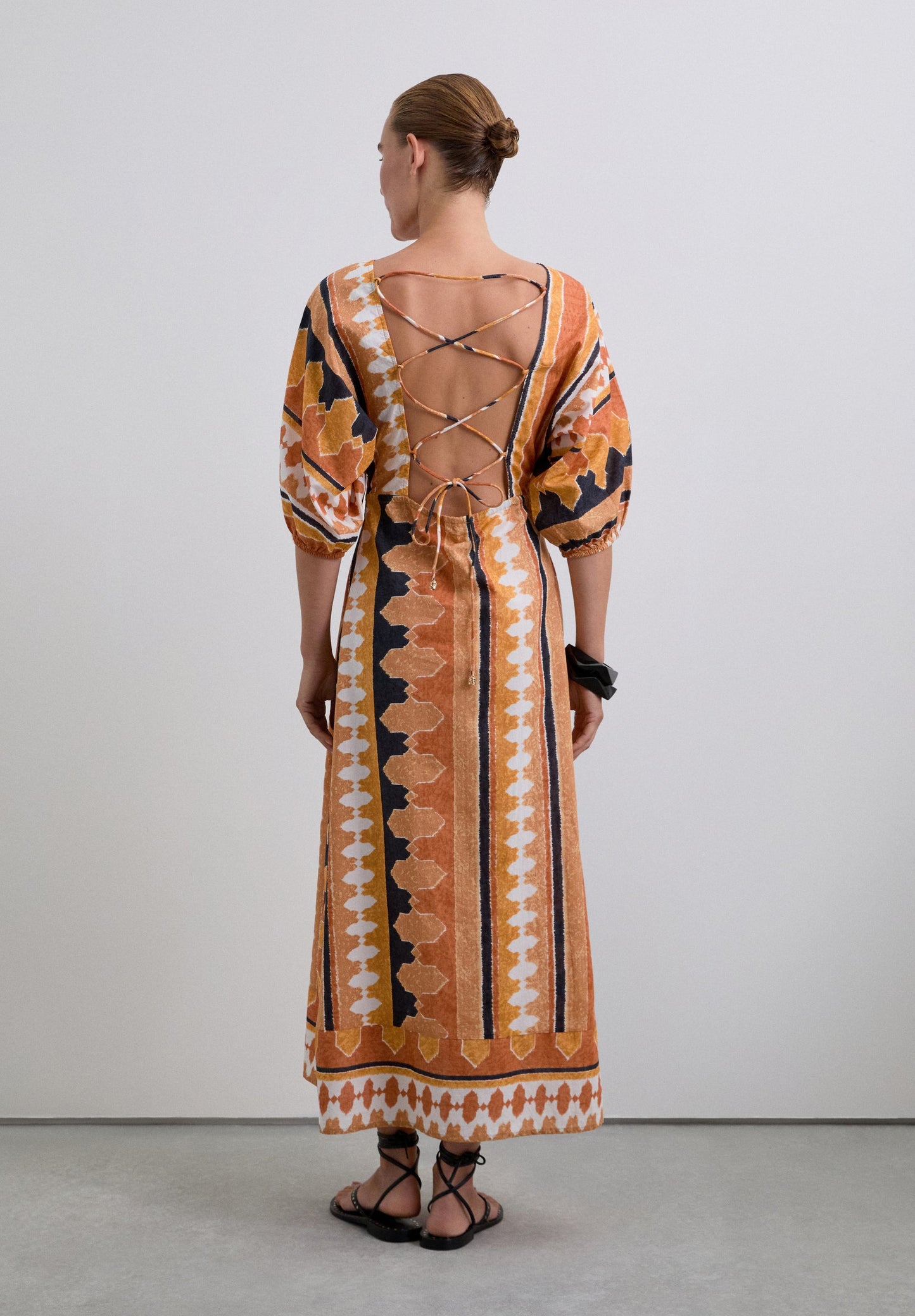 ETHNIC MIDI DRESS