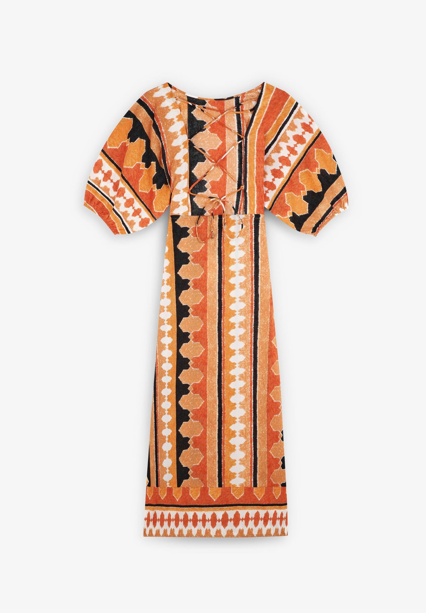 ETHNIC MIDI DRESS