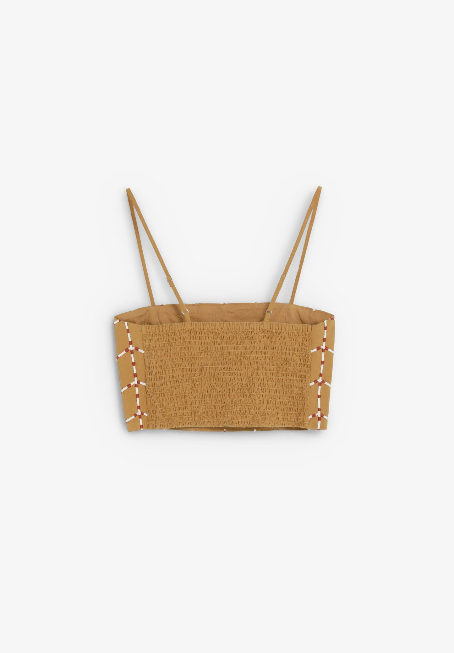 GEOMETRIC EMBROIDERED TOP