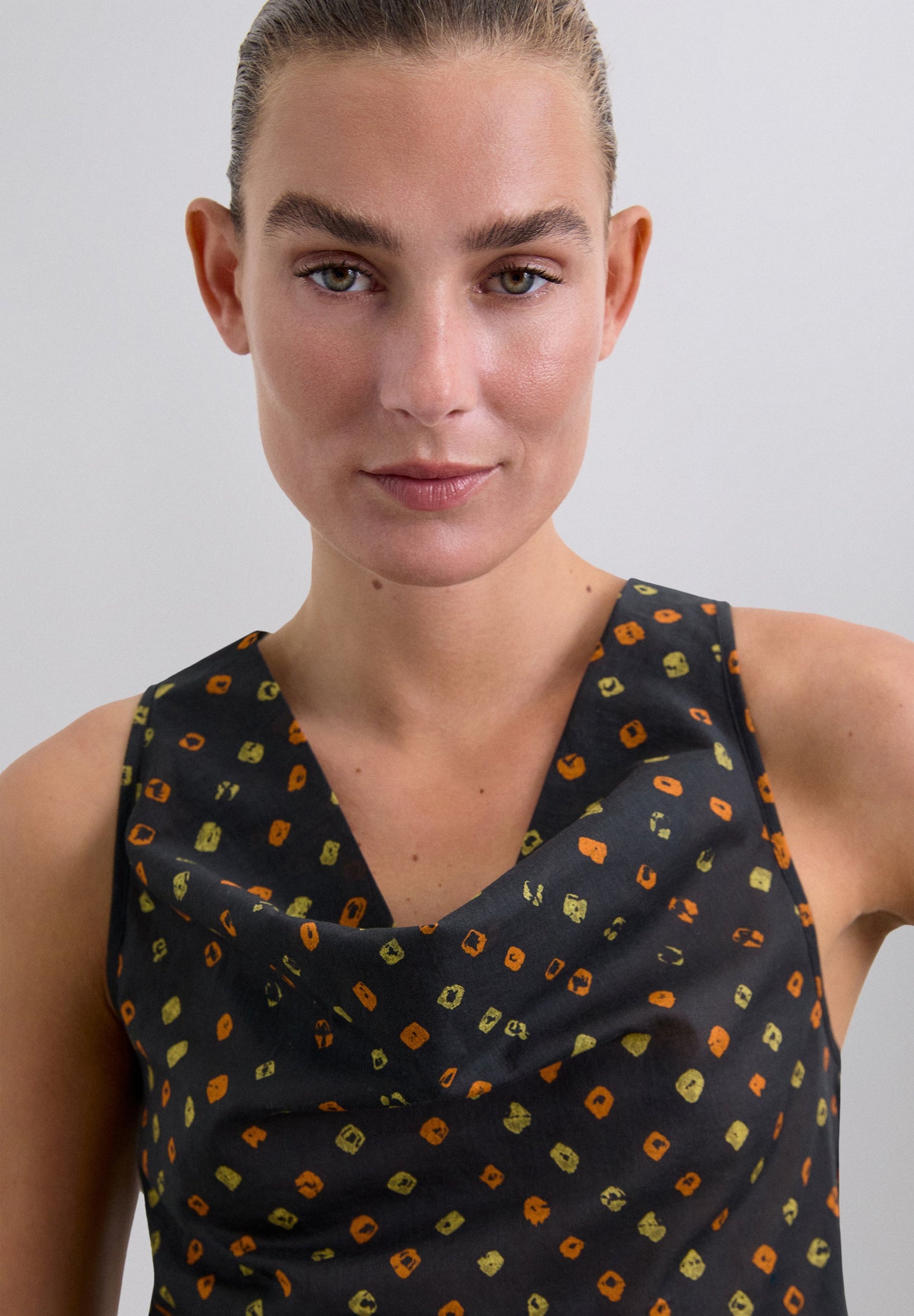 100% COTTON PRINT TOP