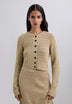 CONTRAST KNIT CARDIGAN