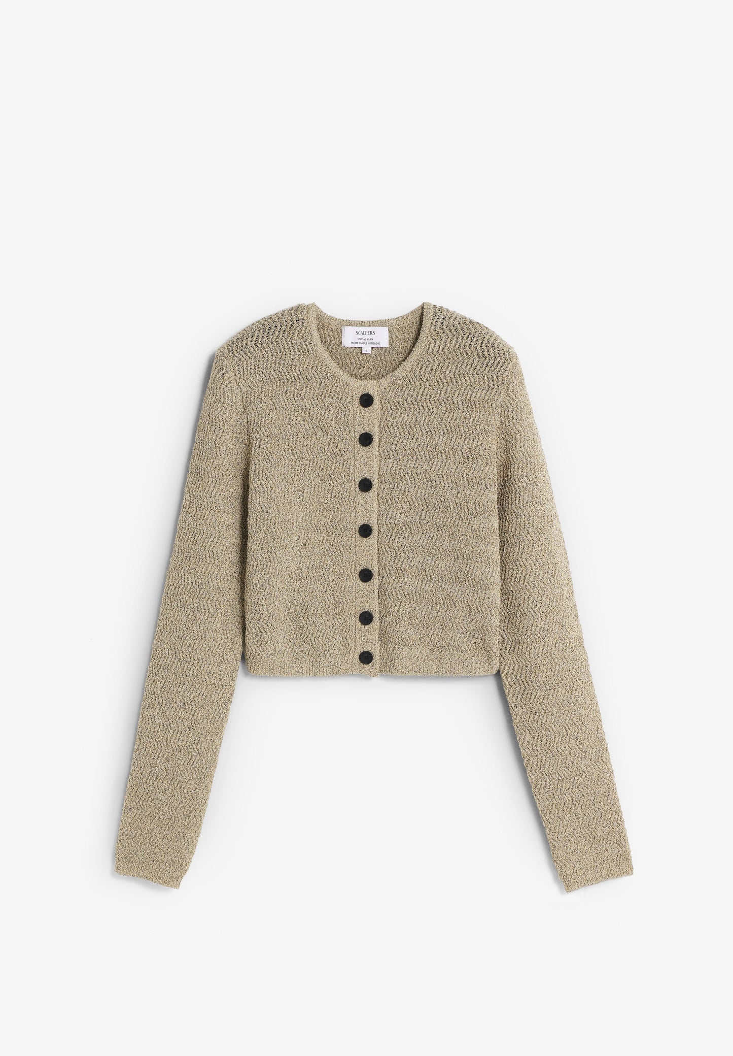 CONTRAST KNIT CARDIGAN