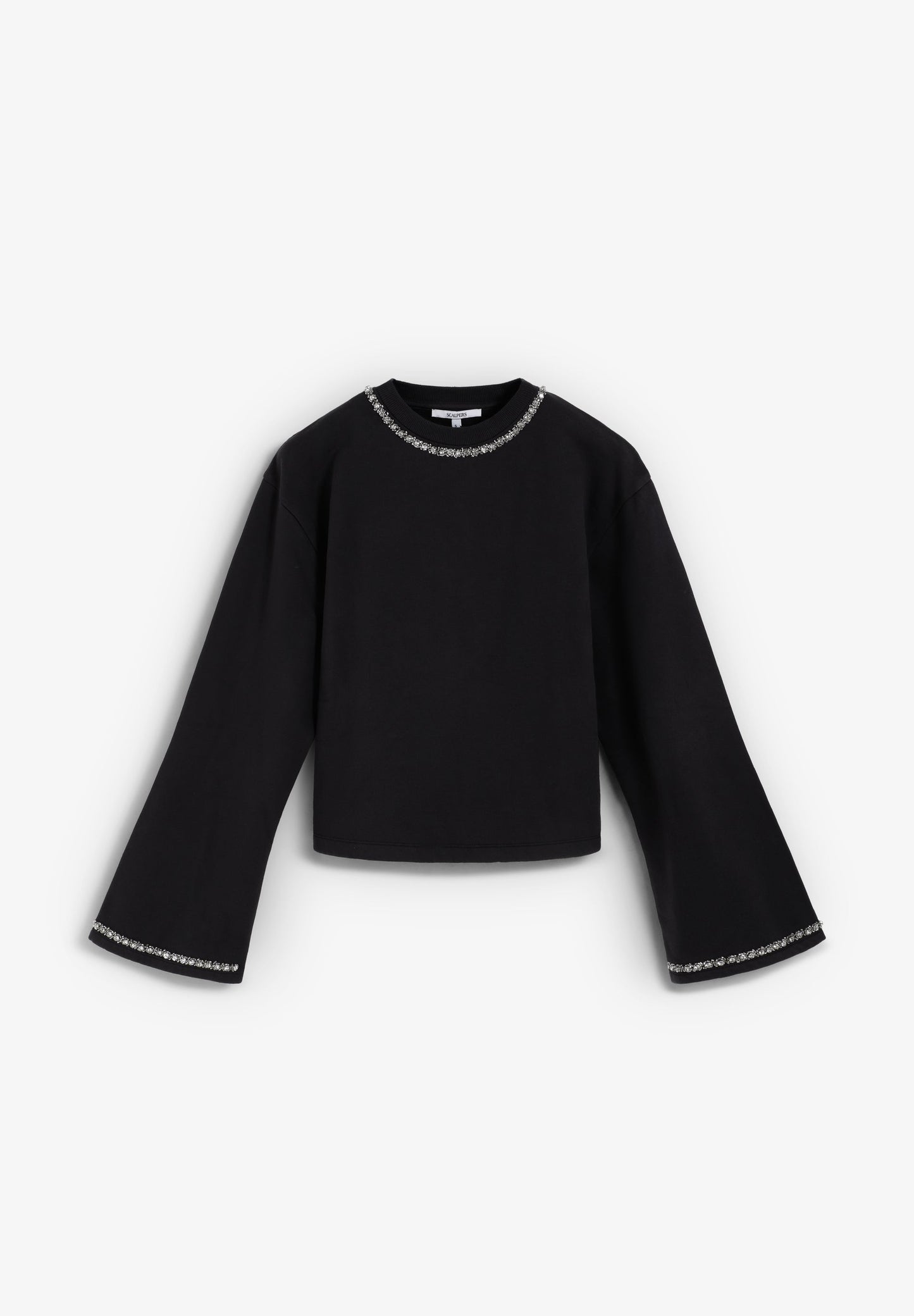 SWEATER WITH SEQUINNED DETAIL