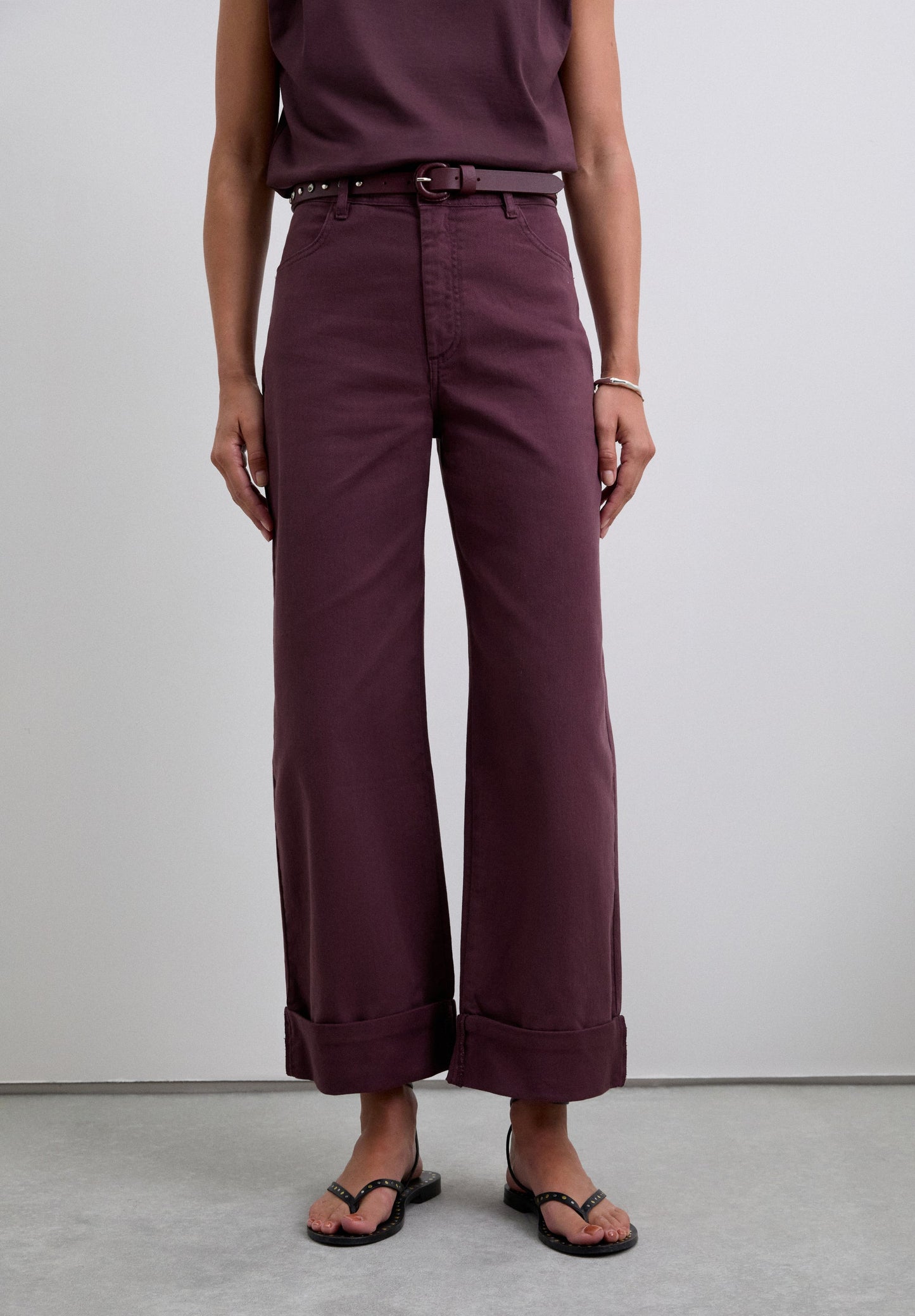 DENIM CULOTTE TROUSERS