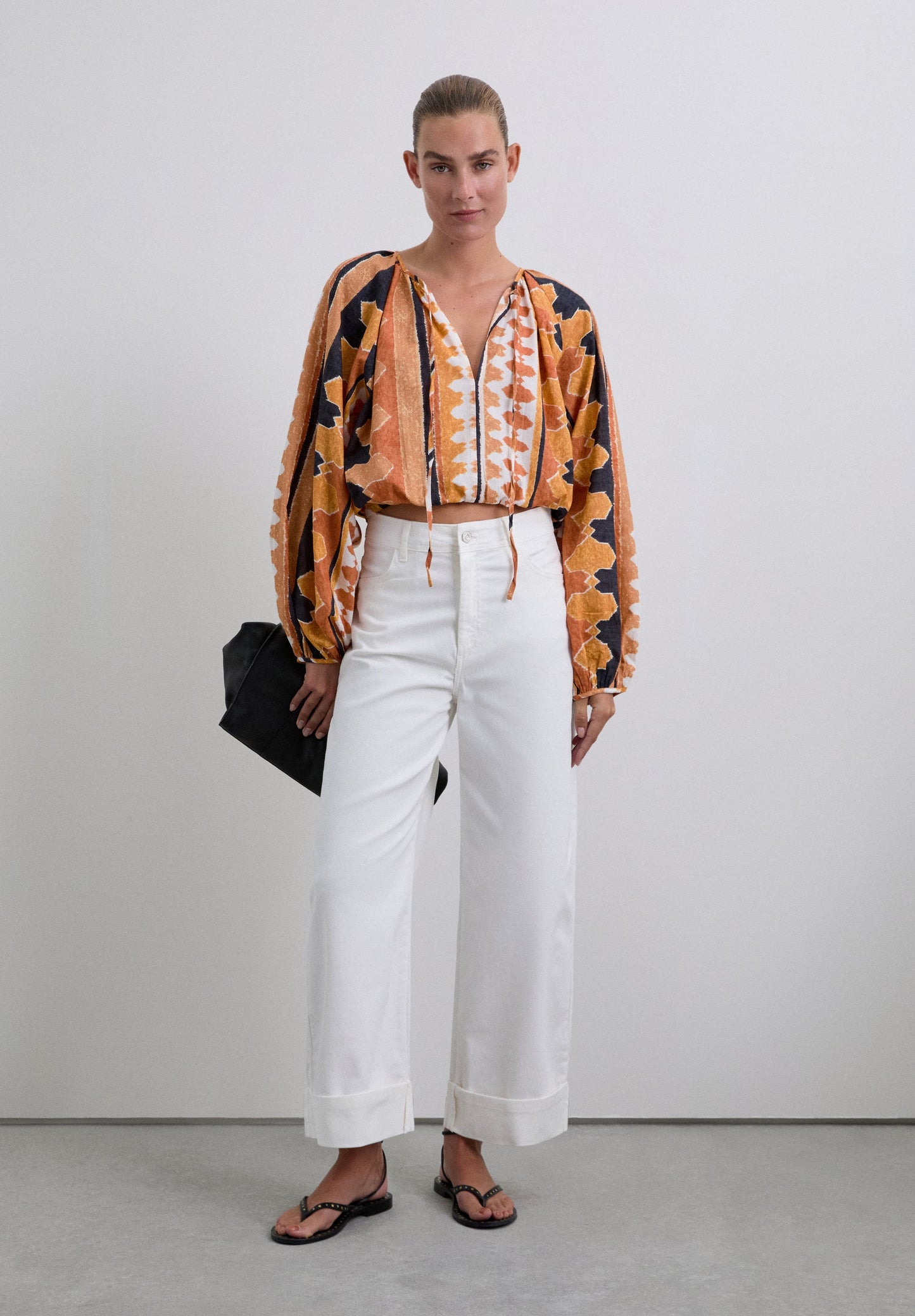 DENIM CULOTTE TROUSERS