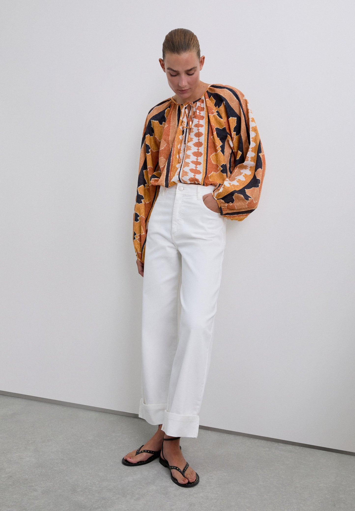 DENIM CULOTTE TROUSERS