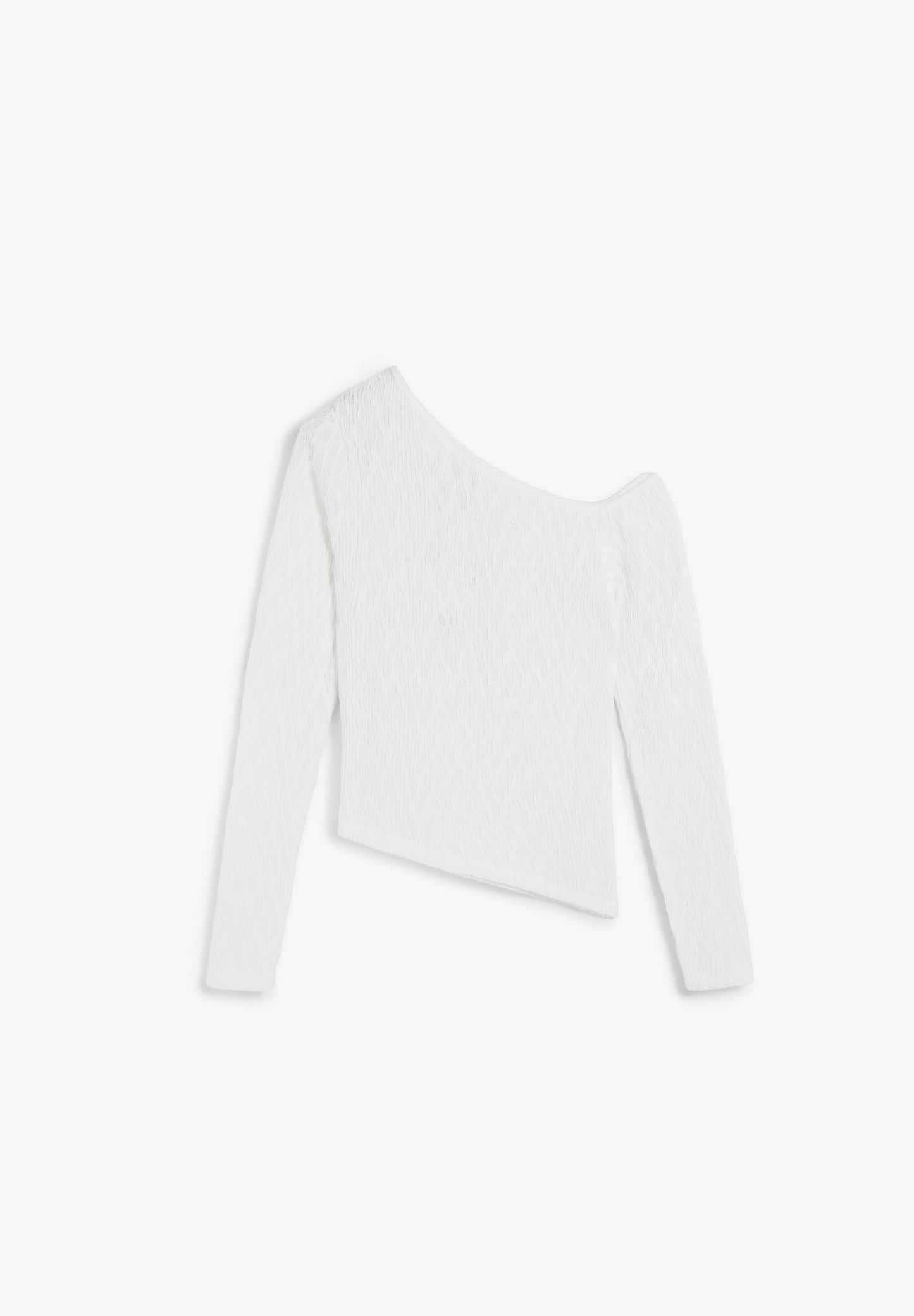 ASYMMETRIC OFF-THE-SHOULDER TOP