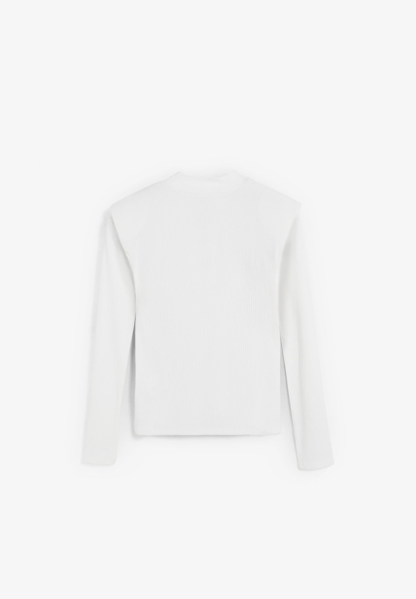 LONG SLEEVE TOP WITH SHOULDER PADS