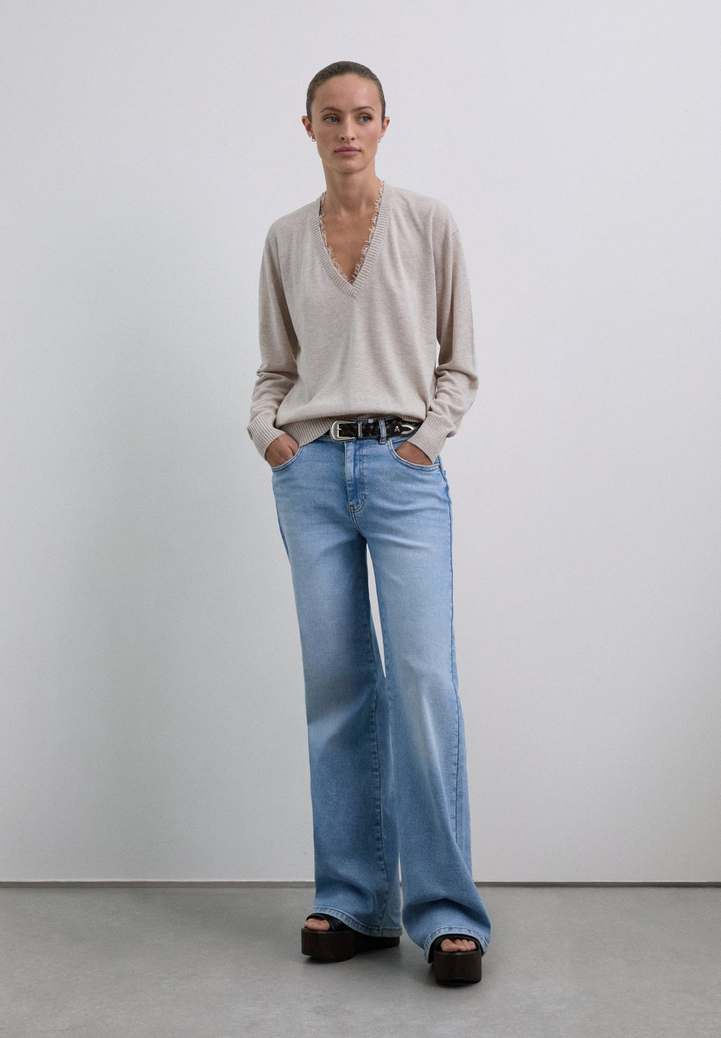 JERSEY ESCOTE V ENCAJE - Scalpers