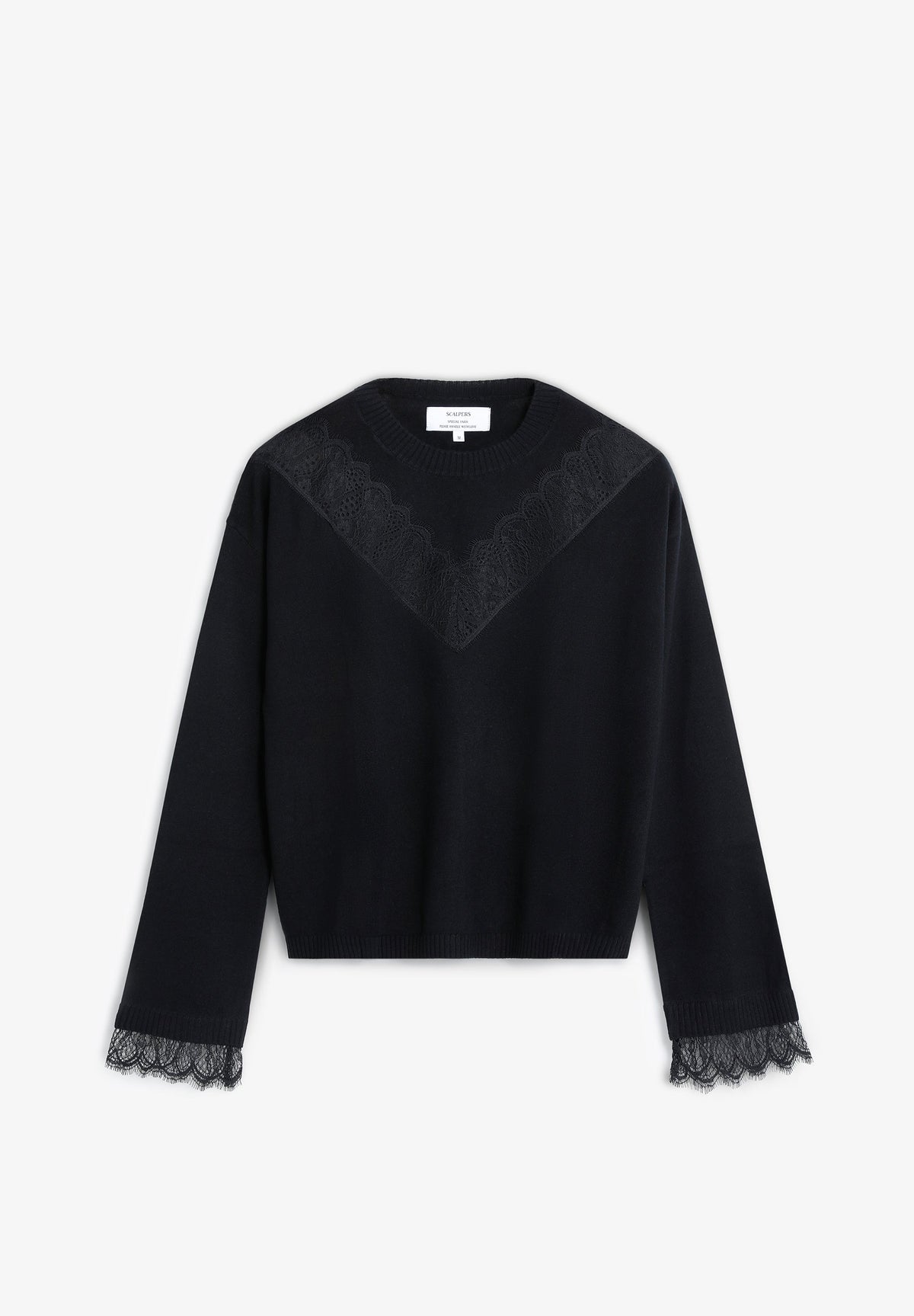 LACE DETAIL SWEATER