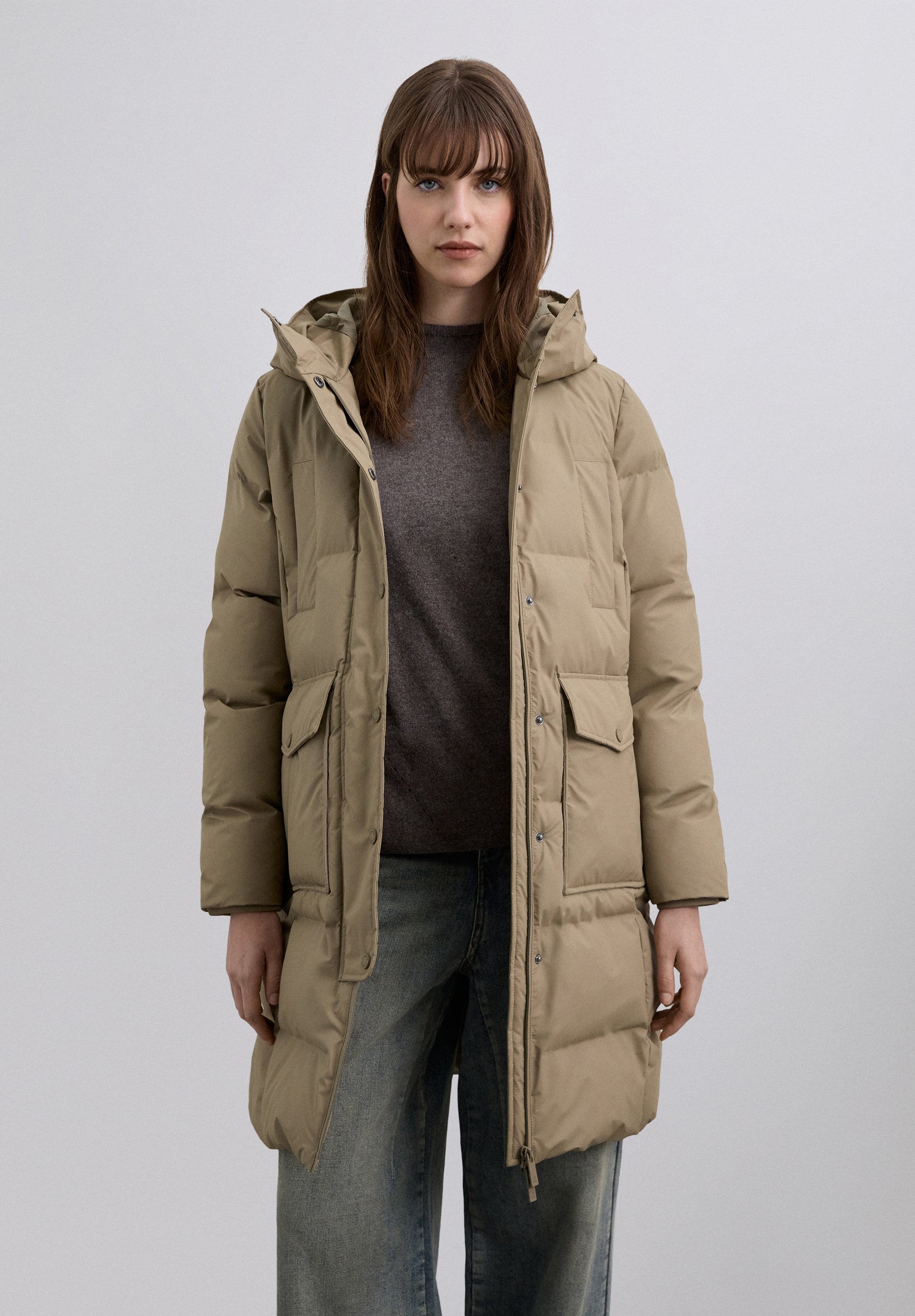 PADDED THREE QUARTER LENGTH COAT