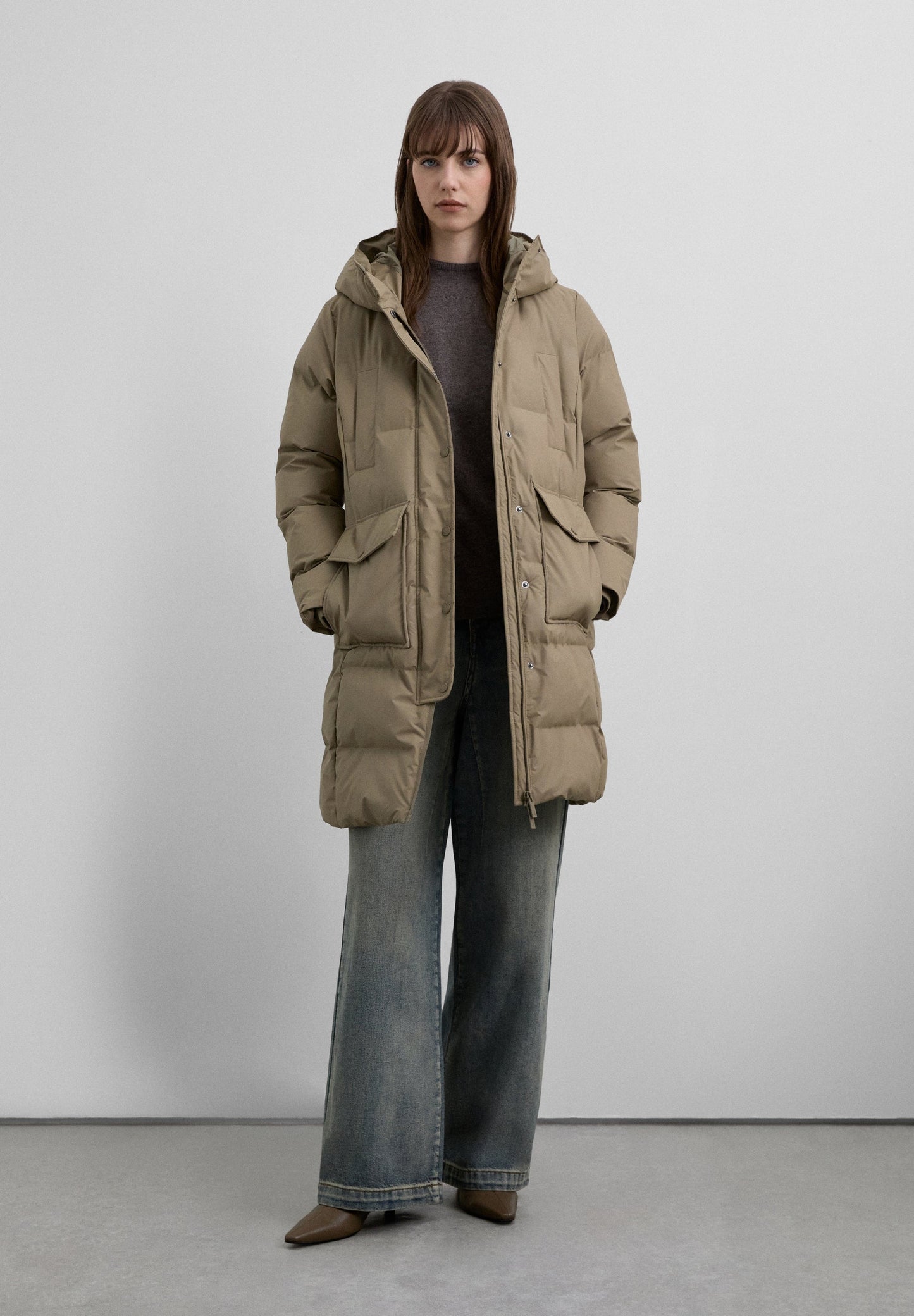 PADDED THREE QUARTER LENGTH COAT