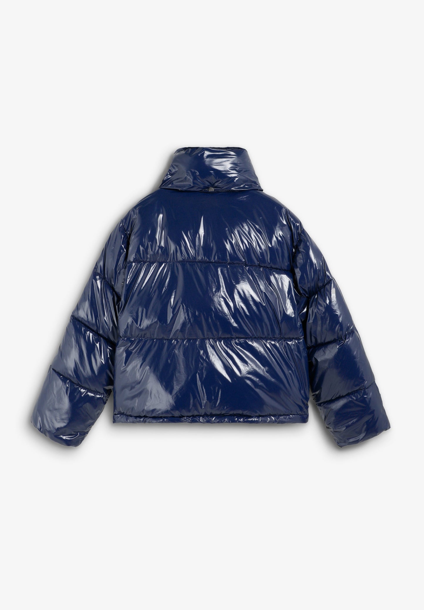 QUILTED DOWN JACKET WITH SHINY FINISH