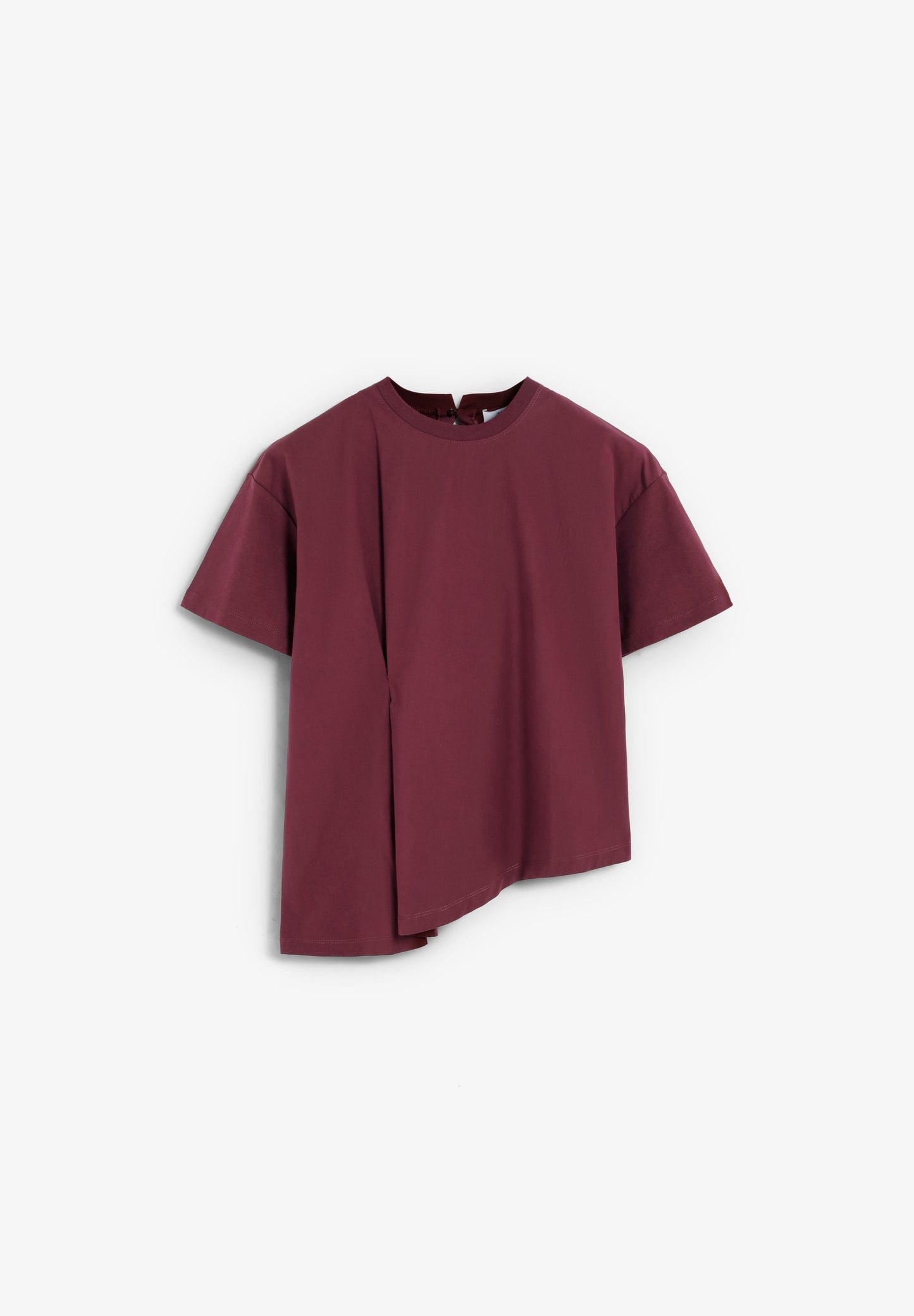 ASYMMETRIC ROUND NECK T-SHIRT