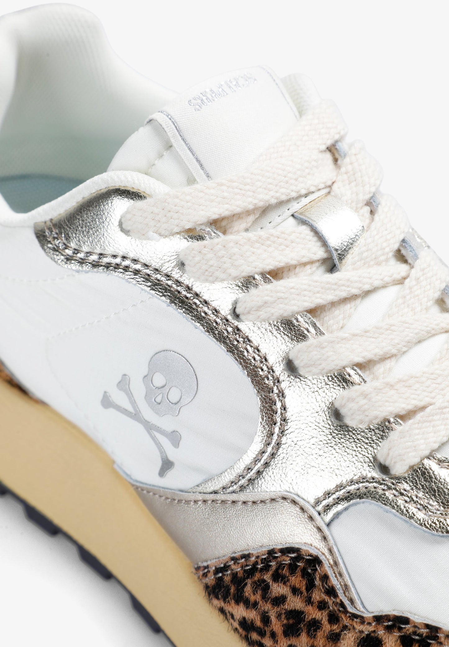 METALLIC ANIMAL PRINT SNEAKERS