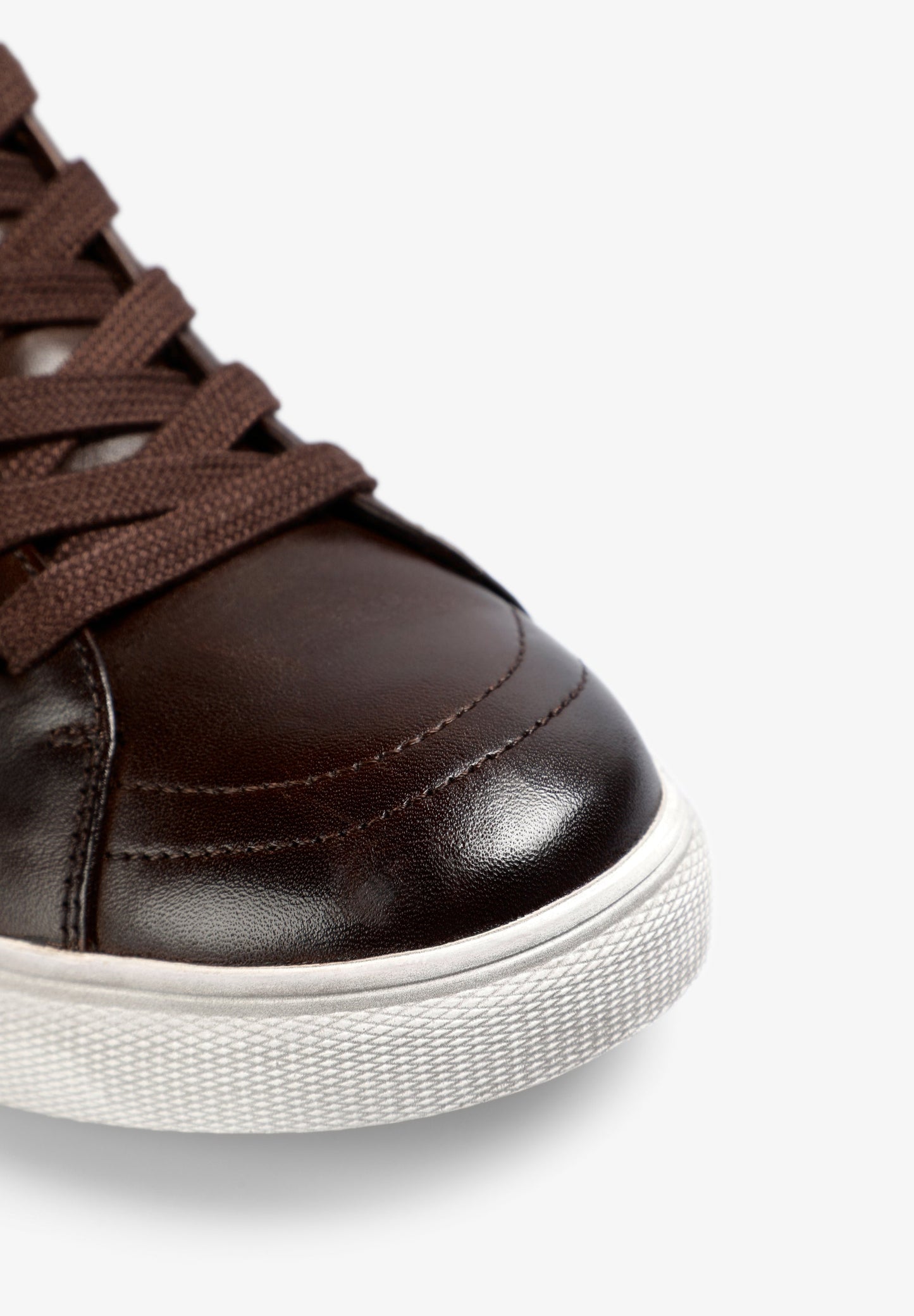 HIGH TOP LEATHER SKULL SNEAKERS