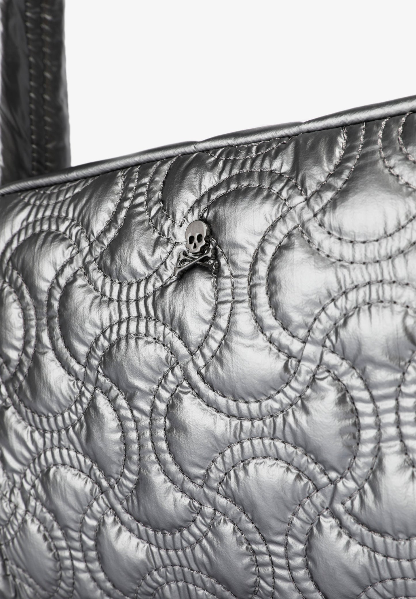 QUILTED METALLIC CROSSBODY BAG