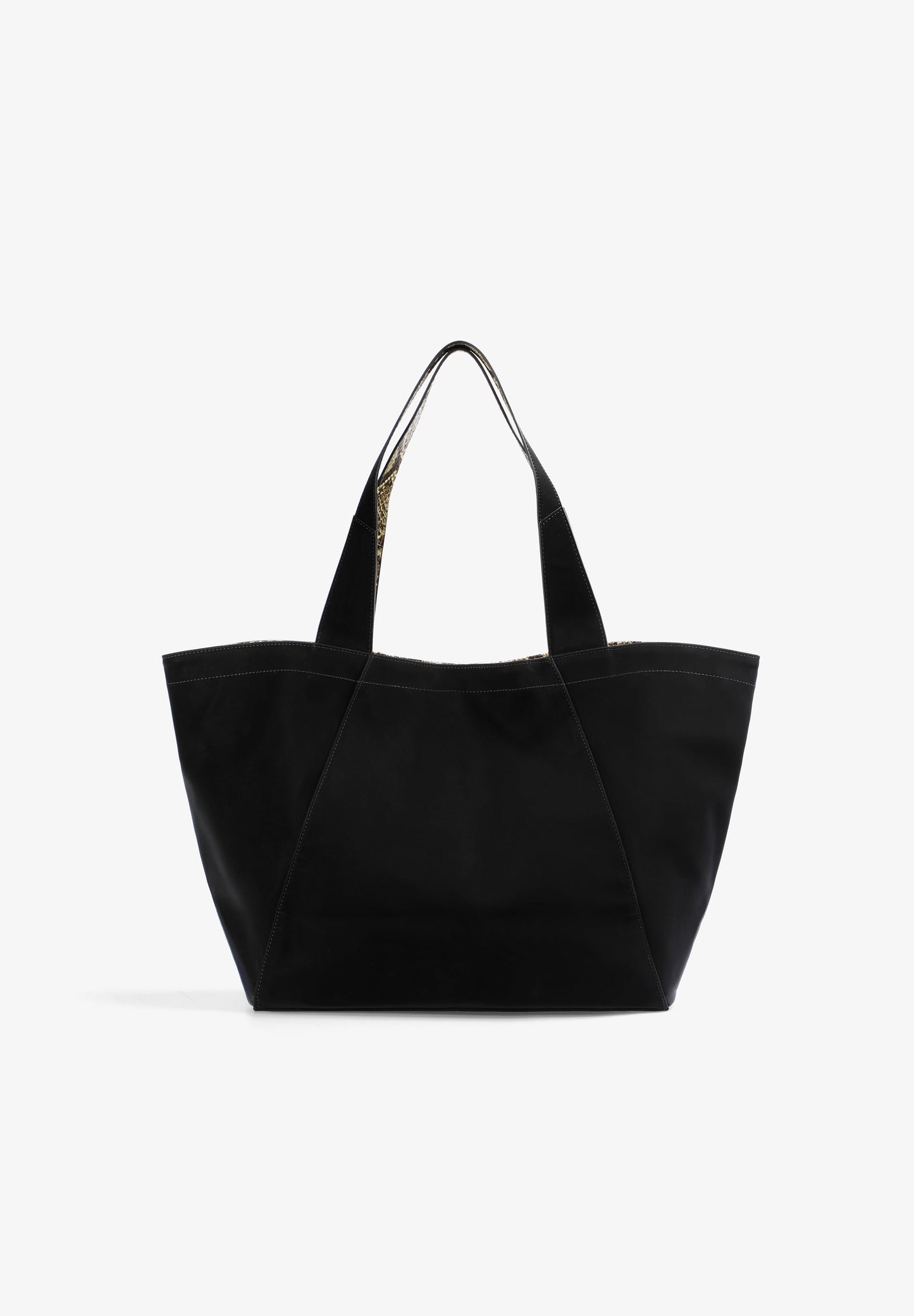 ANIMAL PRINT DETAIL SHOPPER BAG