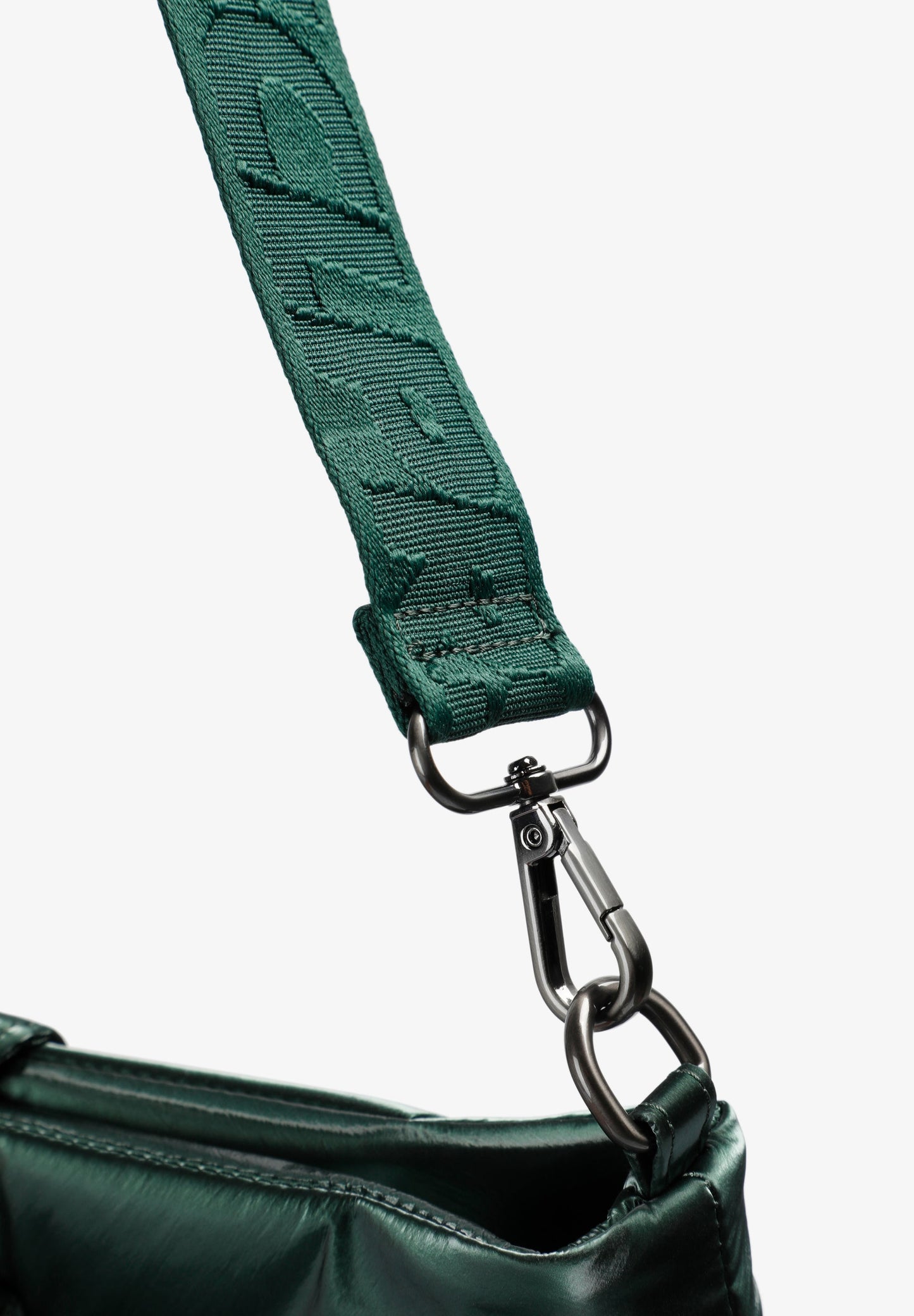 METALLIC TOTE BAG WITH LOGO