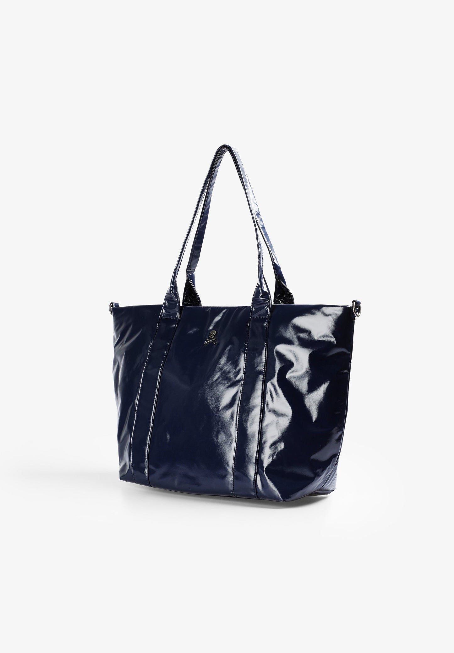 METALLIC TOTE BAG WITH LOGO